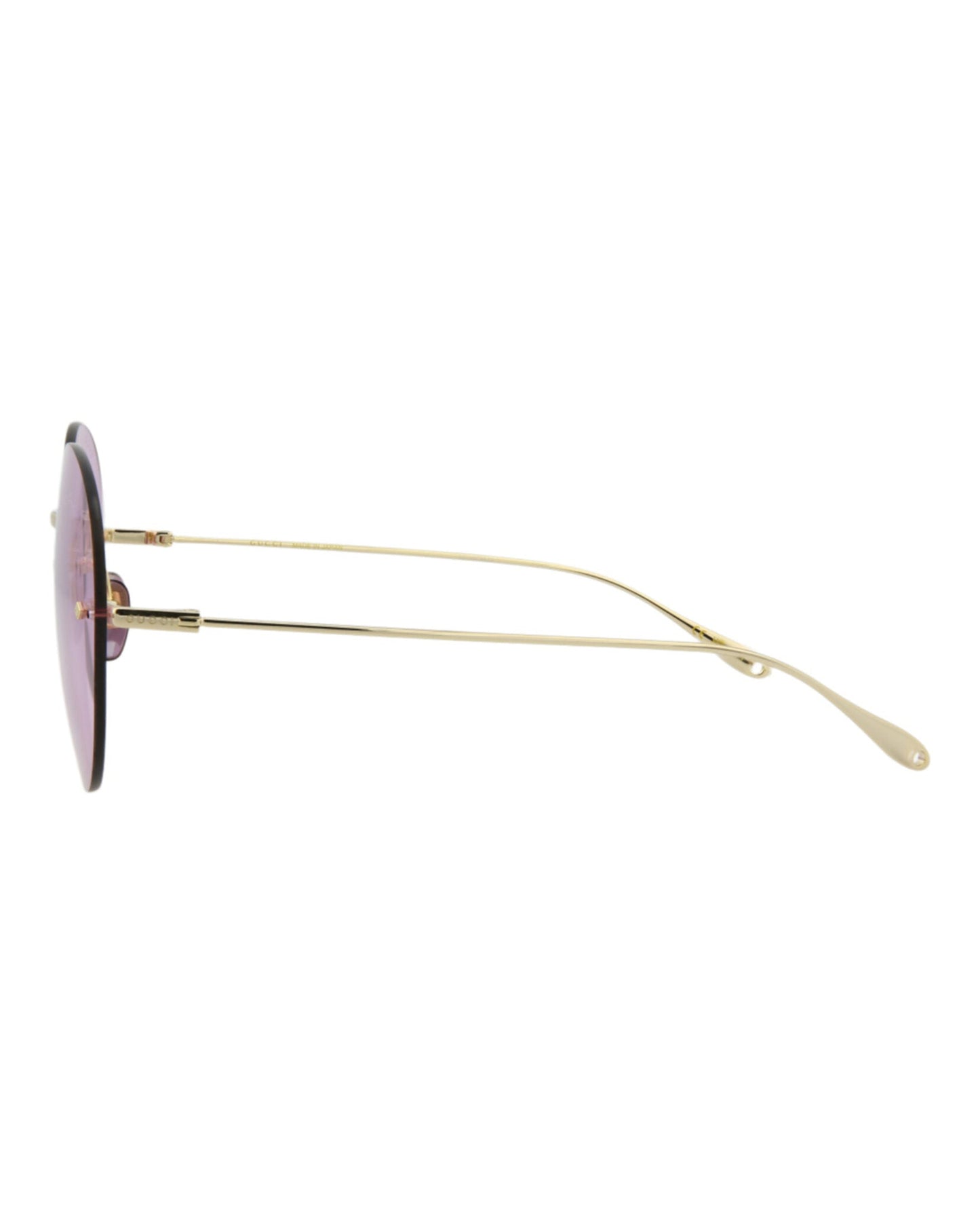 Gucci Womens Round/Oval Gold Gold Pink Fashion Designer Eyewear