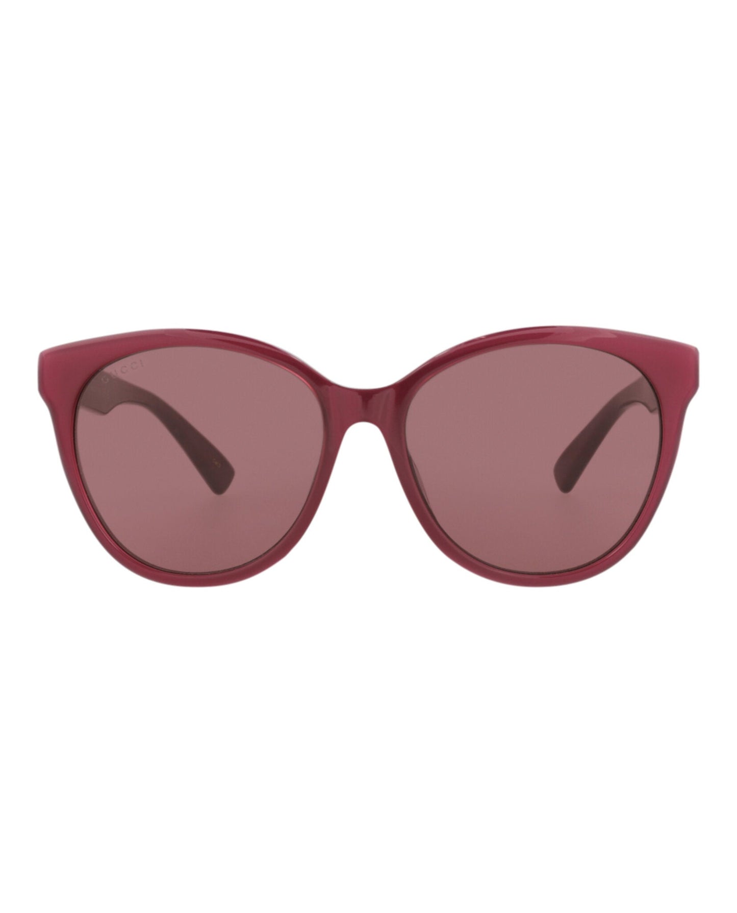 Gucci Womens Round/Oval Burgundy Burgundy Red Fashion Designer Eyewear
