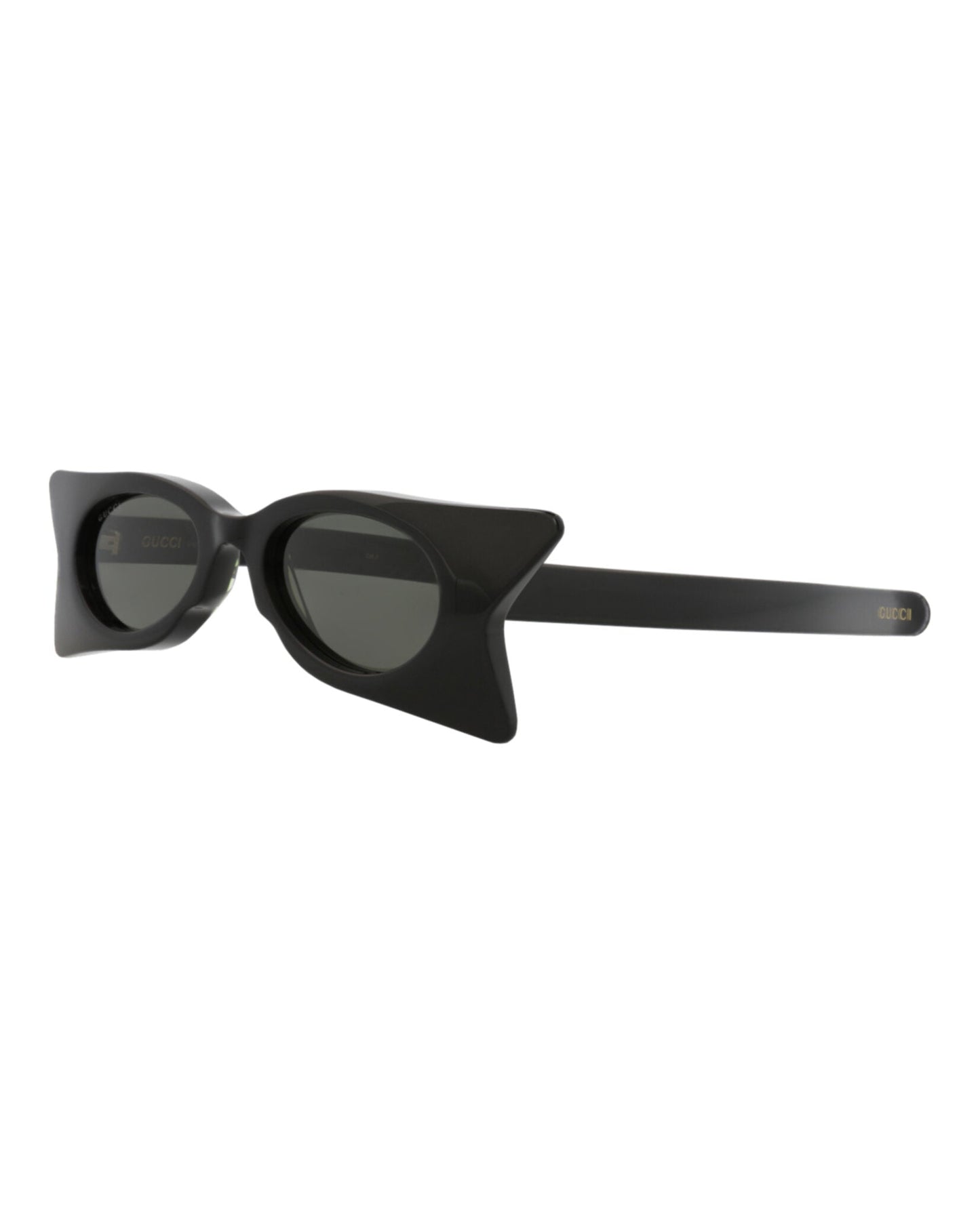 Gucci Womens Cat Eye Black Black Grey Fashion Designer Eyewear