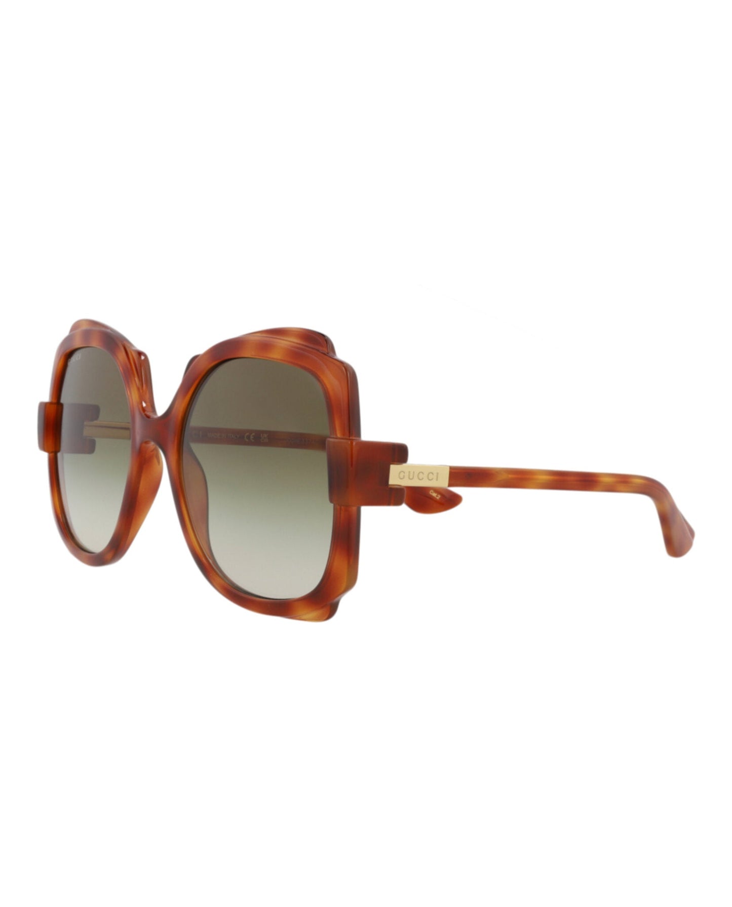 Gucci Womens Round/Oval Havana Havana Brown Fashion Designer Eyewear