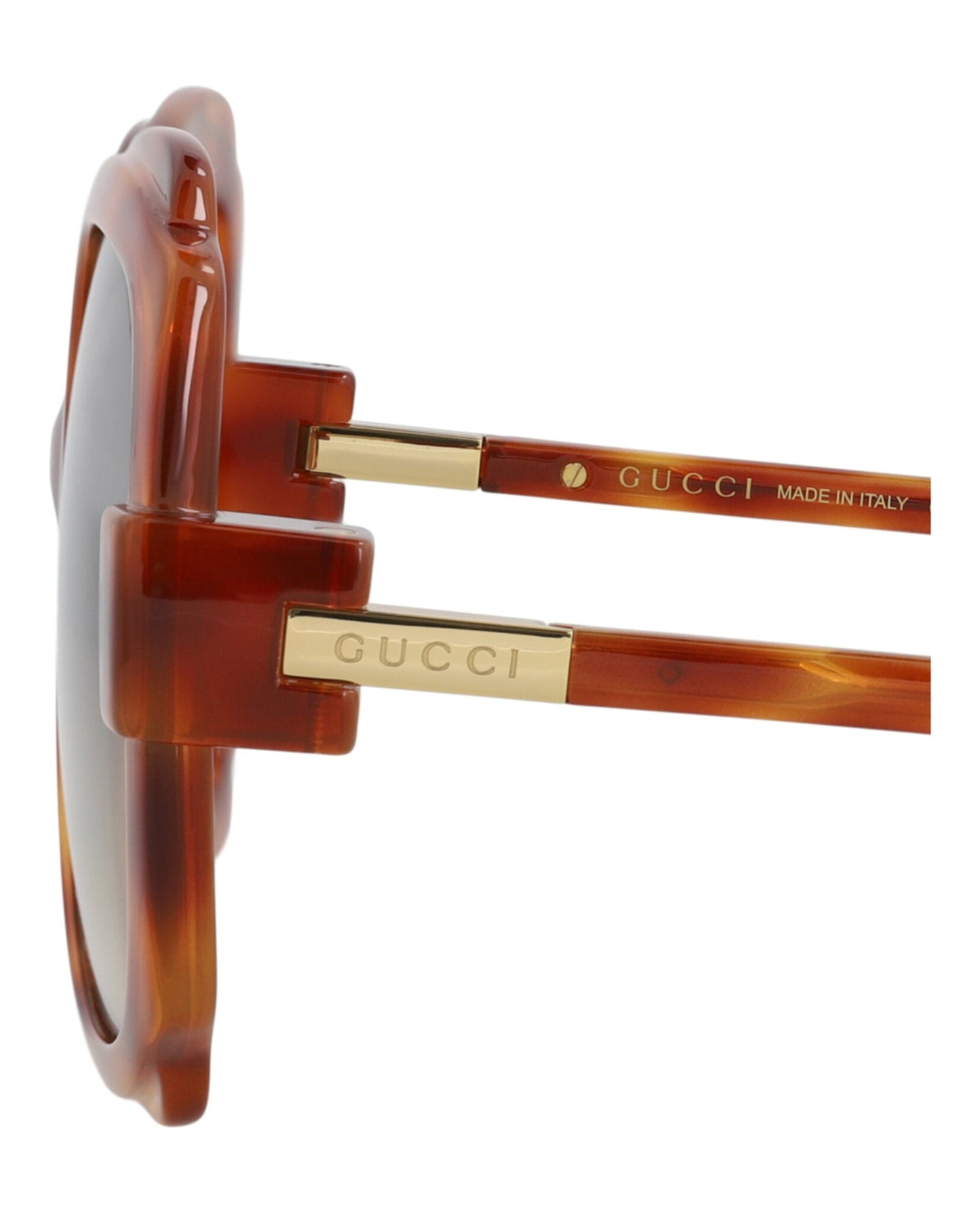 Gucci Womens Round/Oval Havana Havana Brown Fashion Designer Eyewear