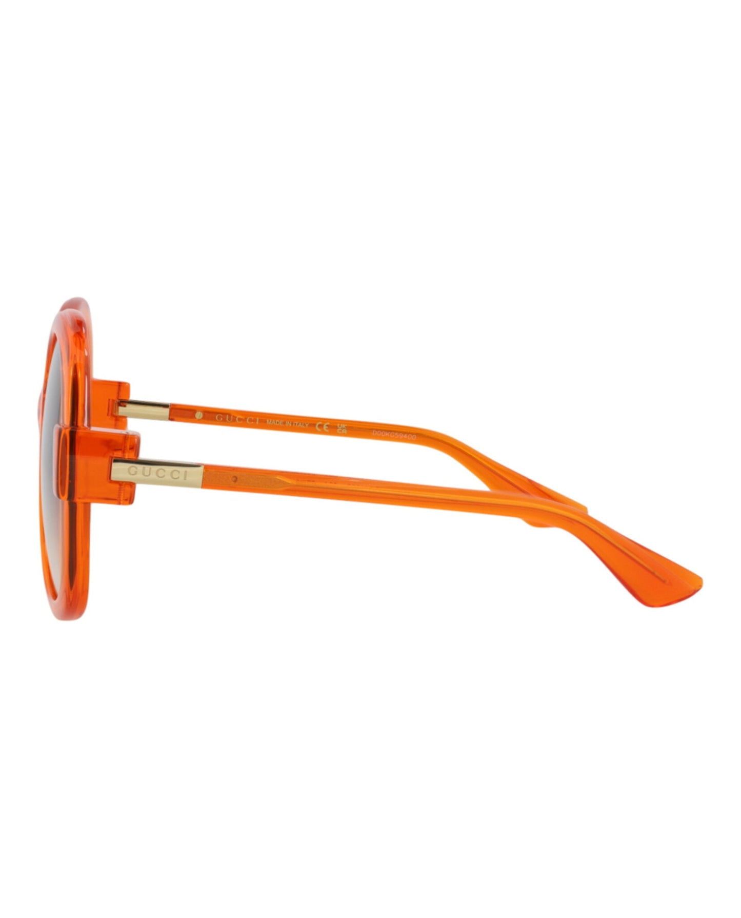 Gucci Womens Round/Oval Orange Orange Brown Fashion Designer Eyewear