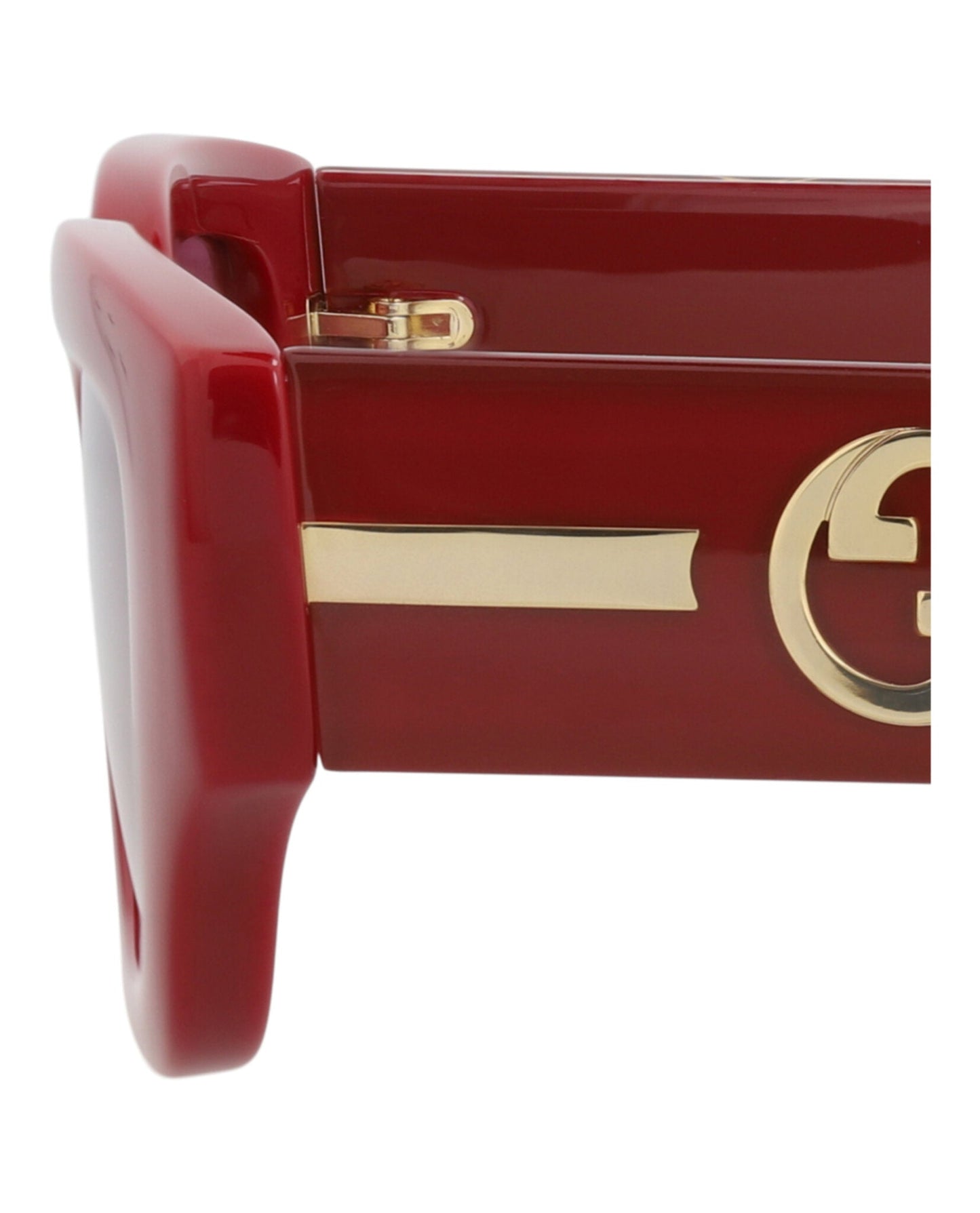 Gucci Womens Cat Eye Burgundy Crystal Red Fashion Designer Eyewear