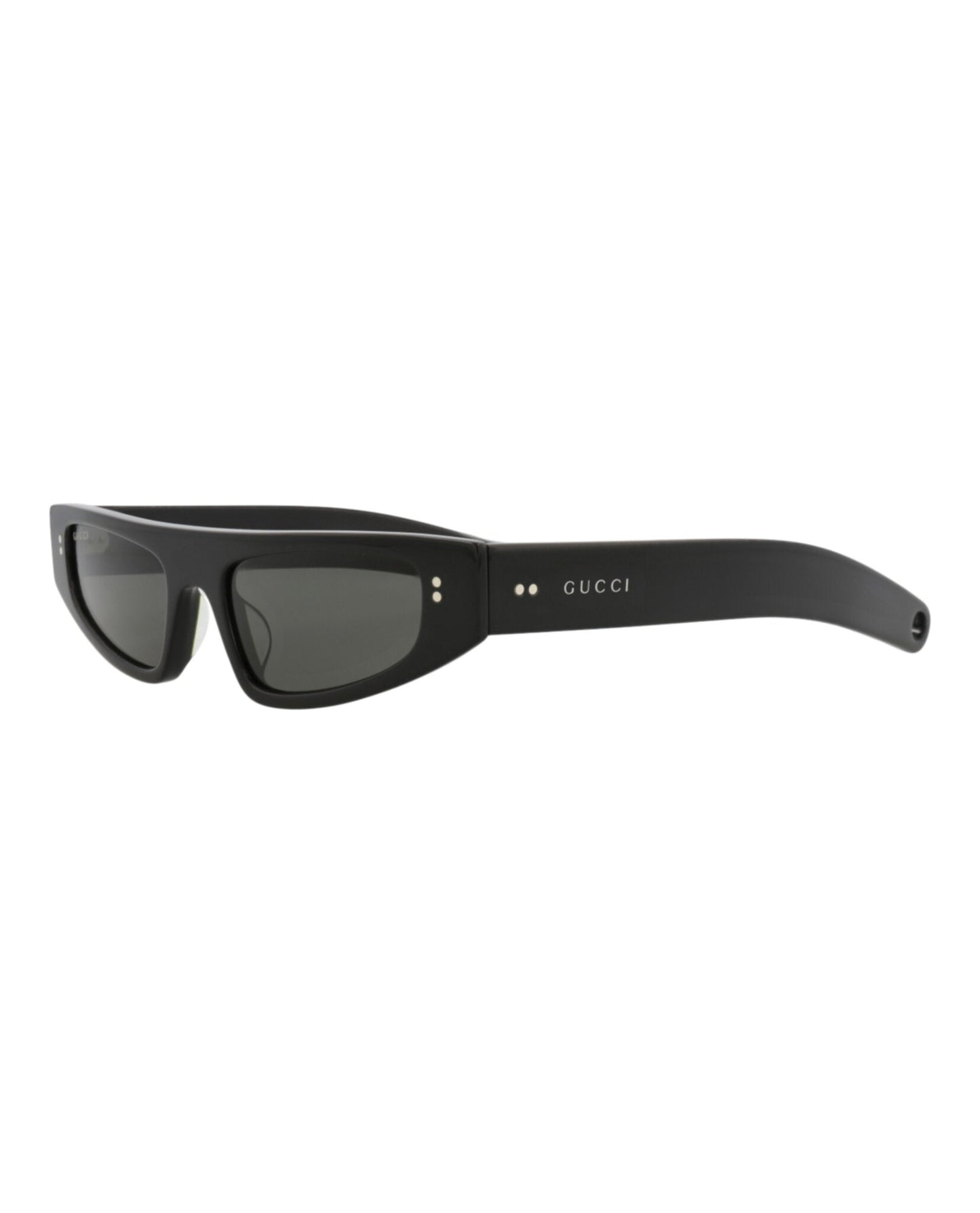 Gucci Womens Cat Eye Black Black Grey Fashion Designer Eyewear