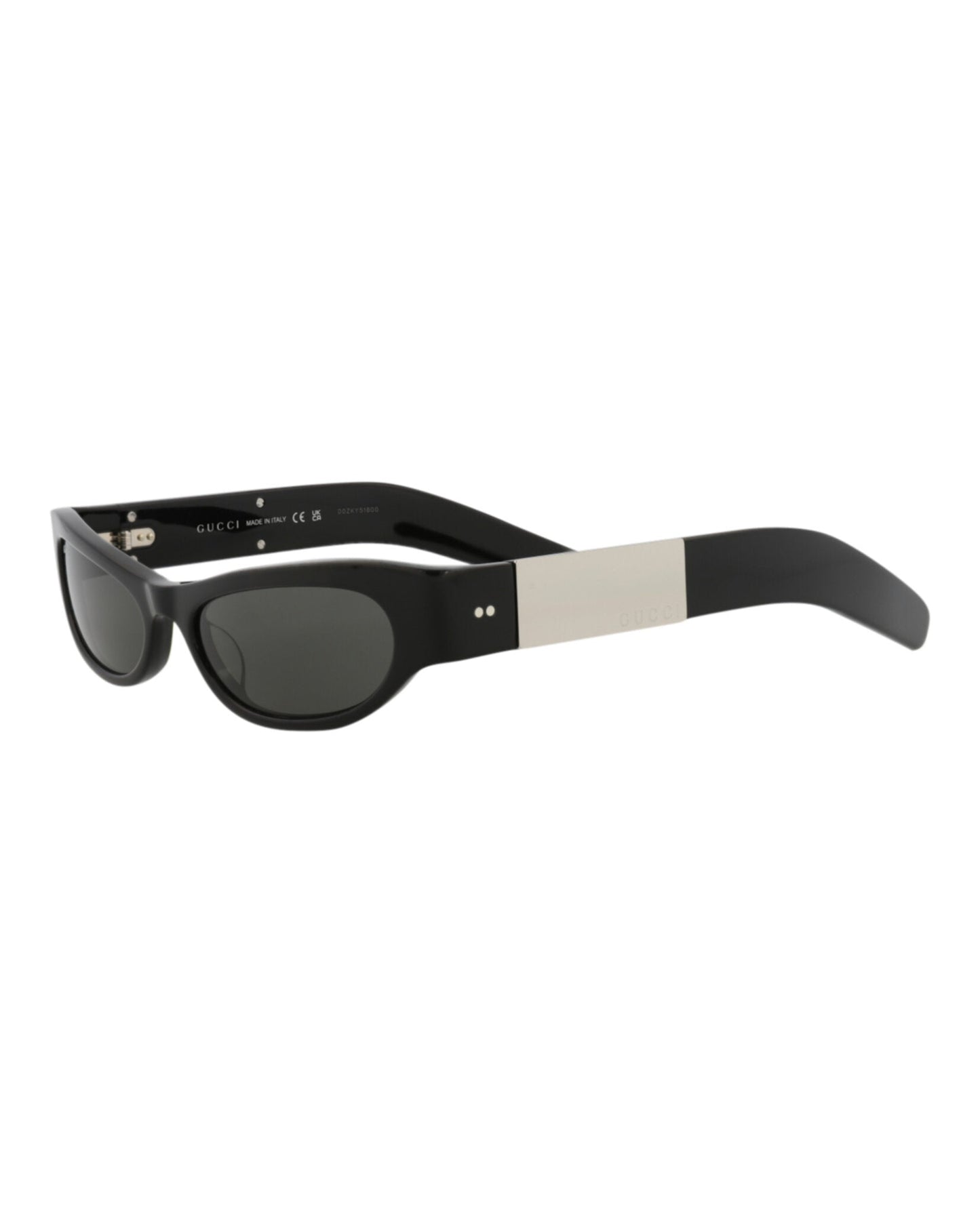Gucci Womens Cat Eye Black Black Grey Fashion Designer Eyewear