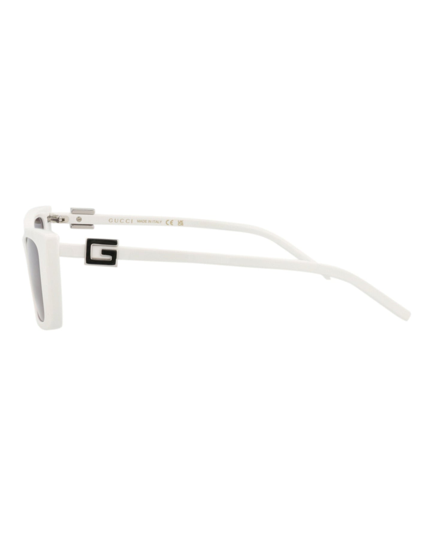 Gucci Womens Cat Eye White White Grey Fashion Designer Eyewear
