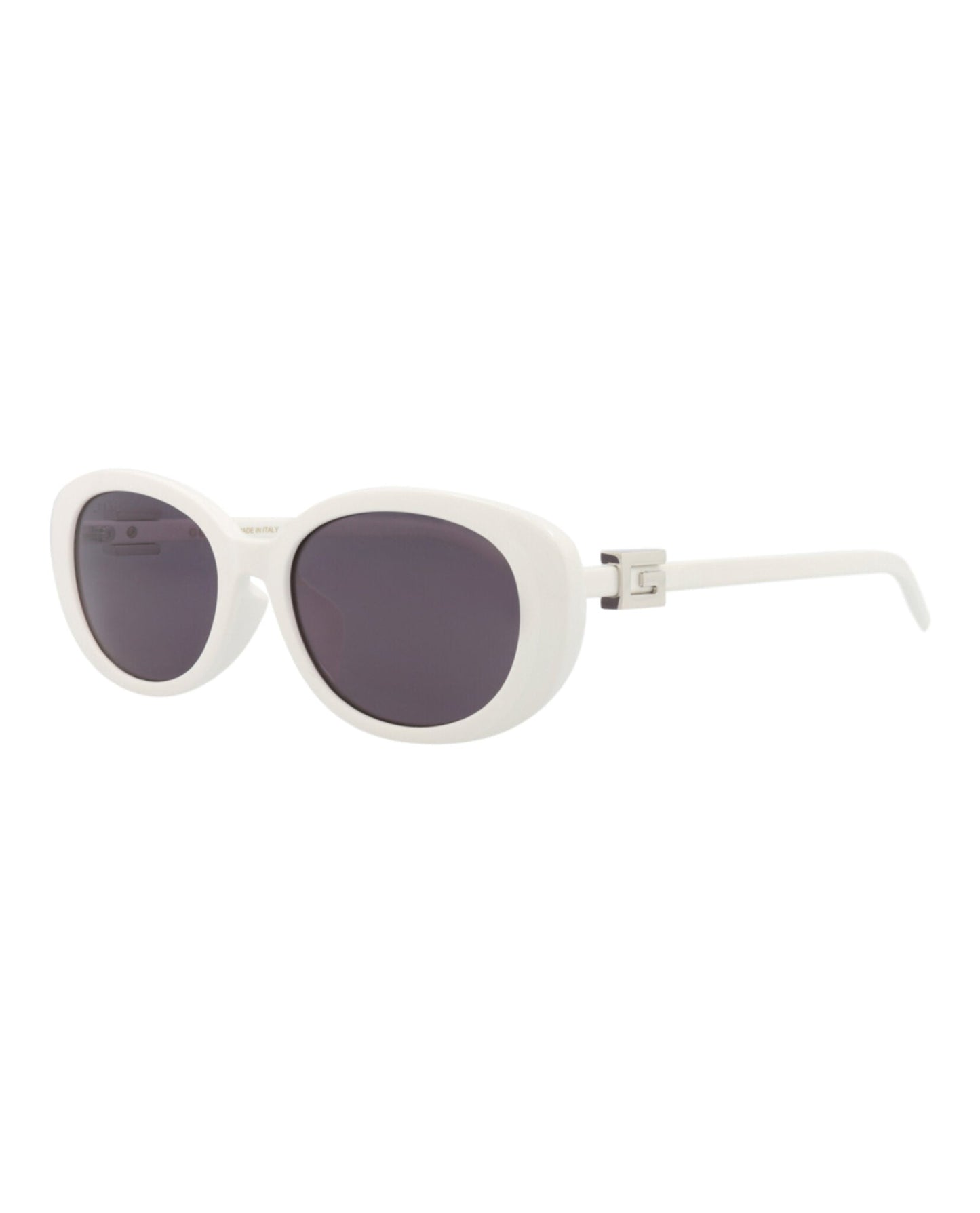 Gucci Womens Round/Oval White White Grey Fashion Designer Eyewear