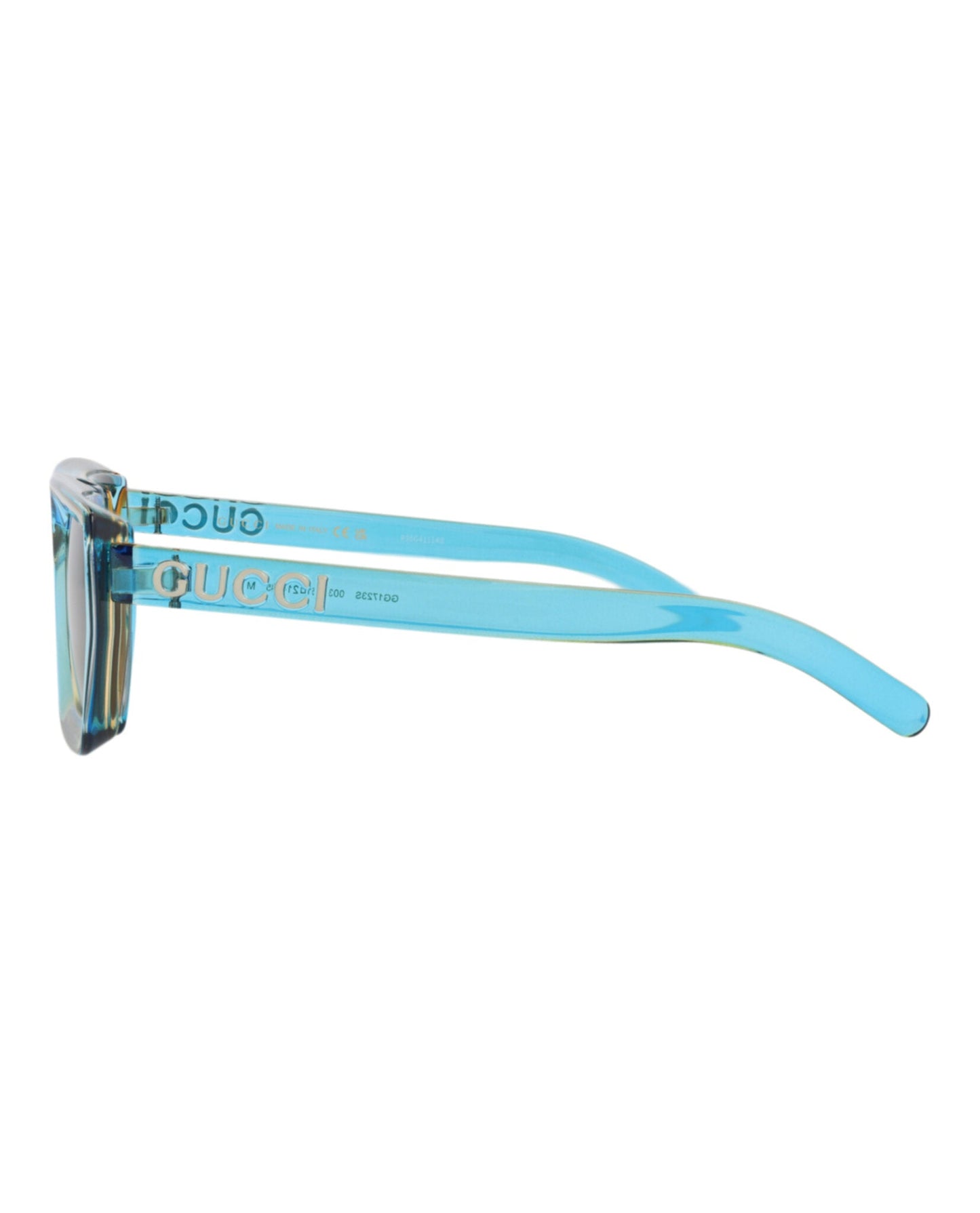 Gucci Unisex Square/Rectangle Blue Blue Blue Fashion Designer Eyewear