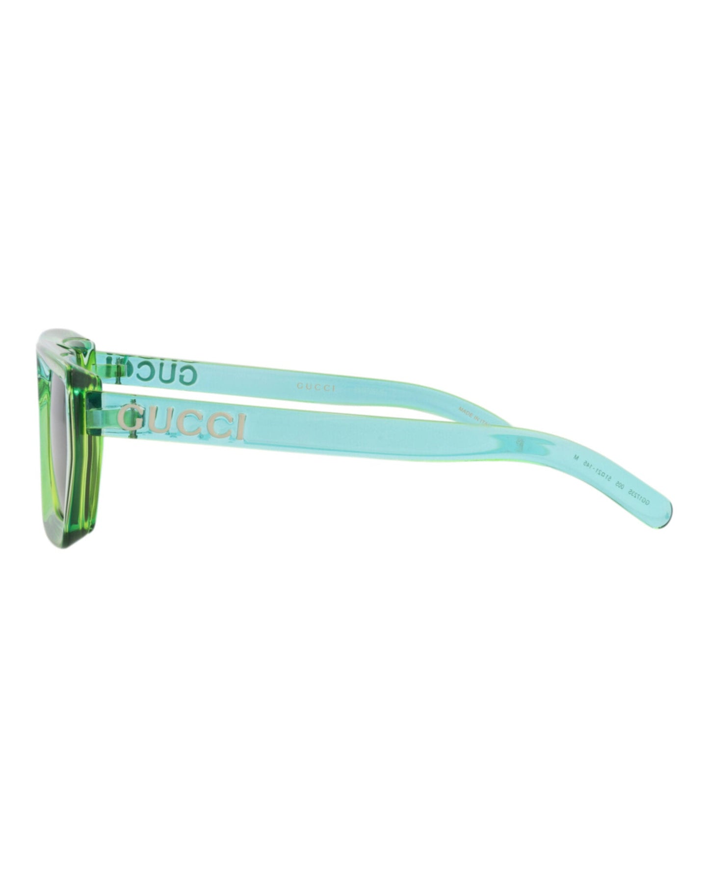 Gucci Unisex Square/Rectangle Green Green Green Fashion Designer Eyewear