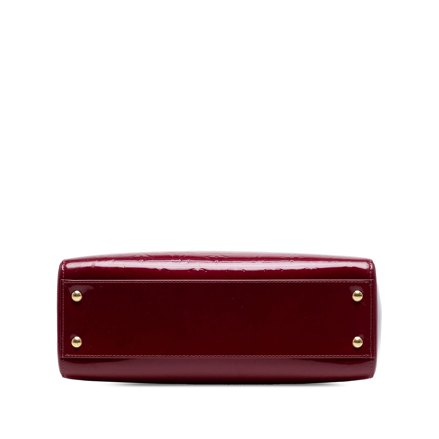 Red Louis Vuitton Monogram Vernis Brea MM Satchel