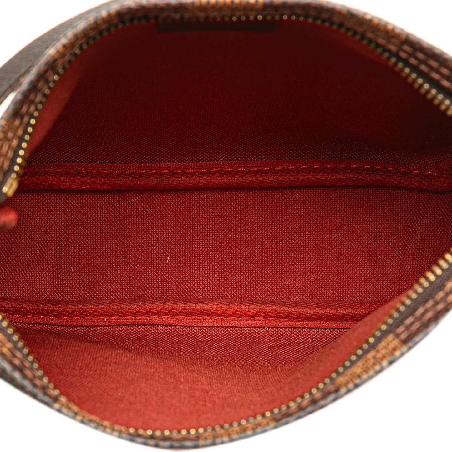Brown Louis Vuitton Damier Ebene Trousse Pochette Handbag