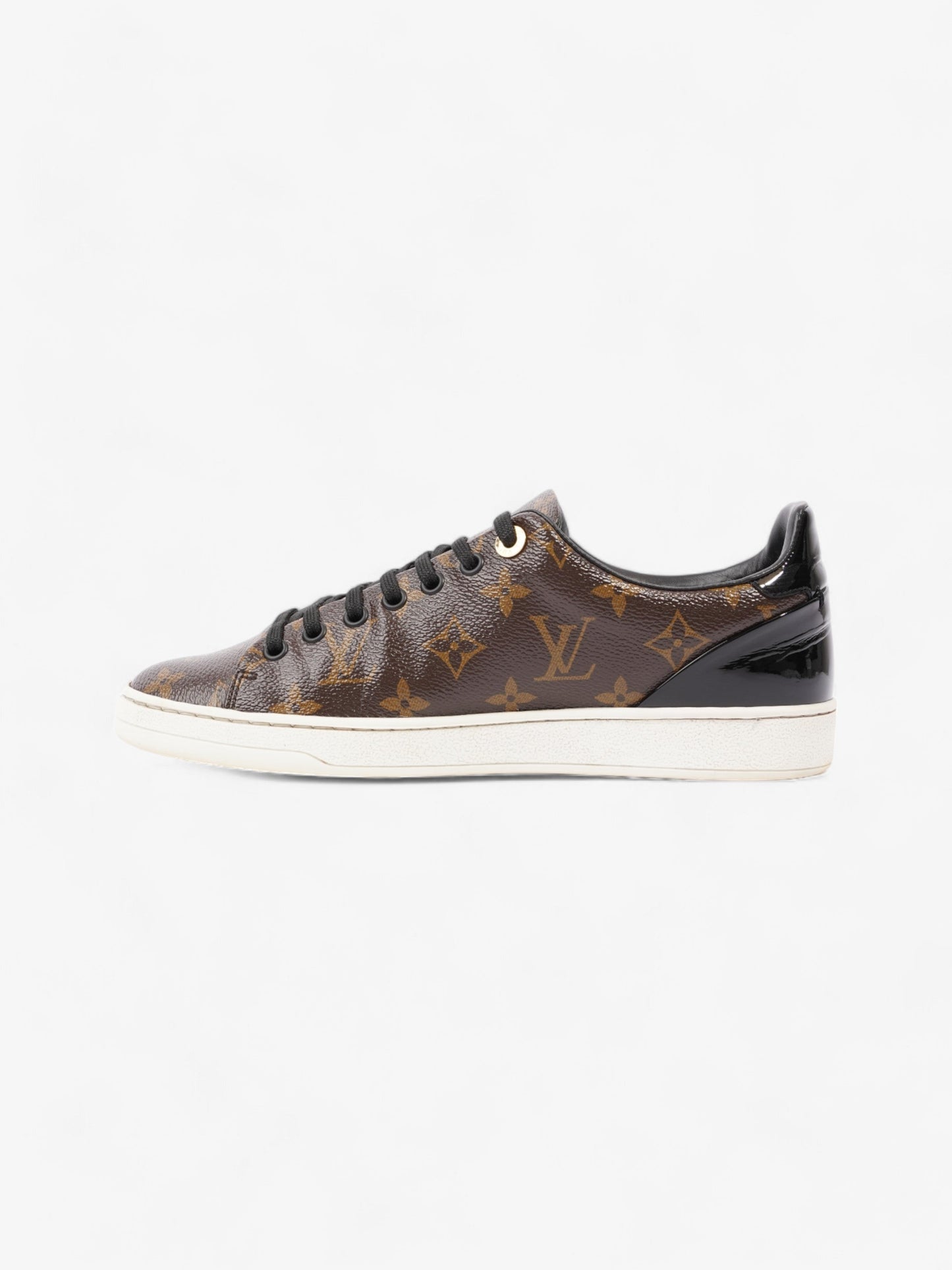Louis Vuitton Front Row Monogram / Black Coated Canvas EU 38 UK 5