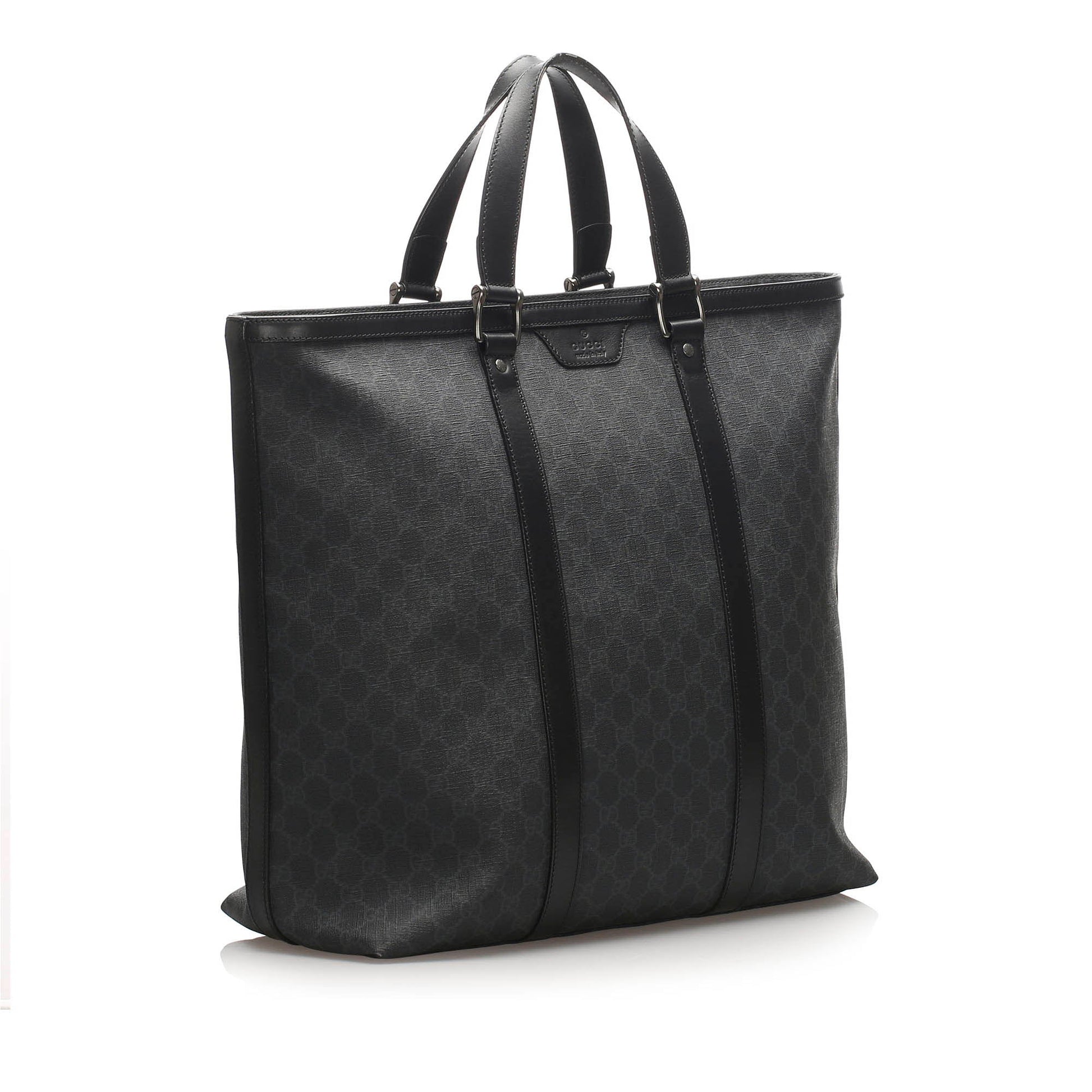 Gucci Leather Canvas Tote