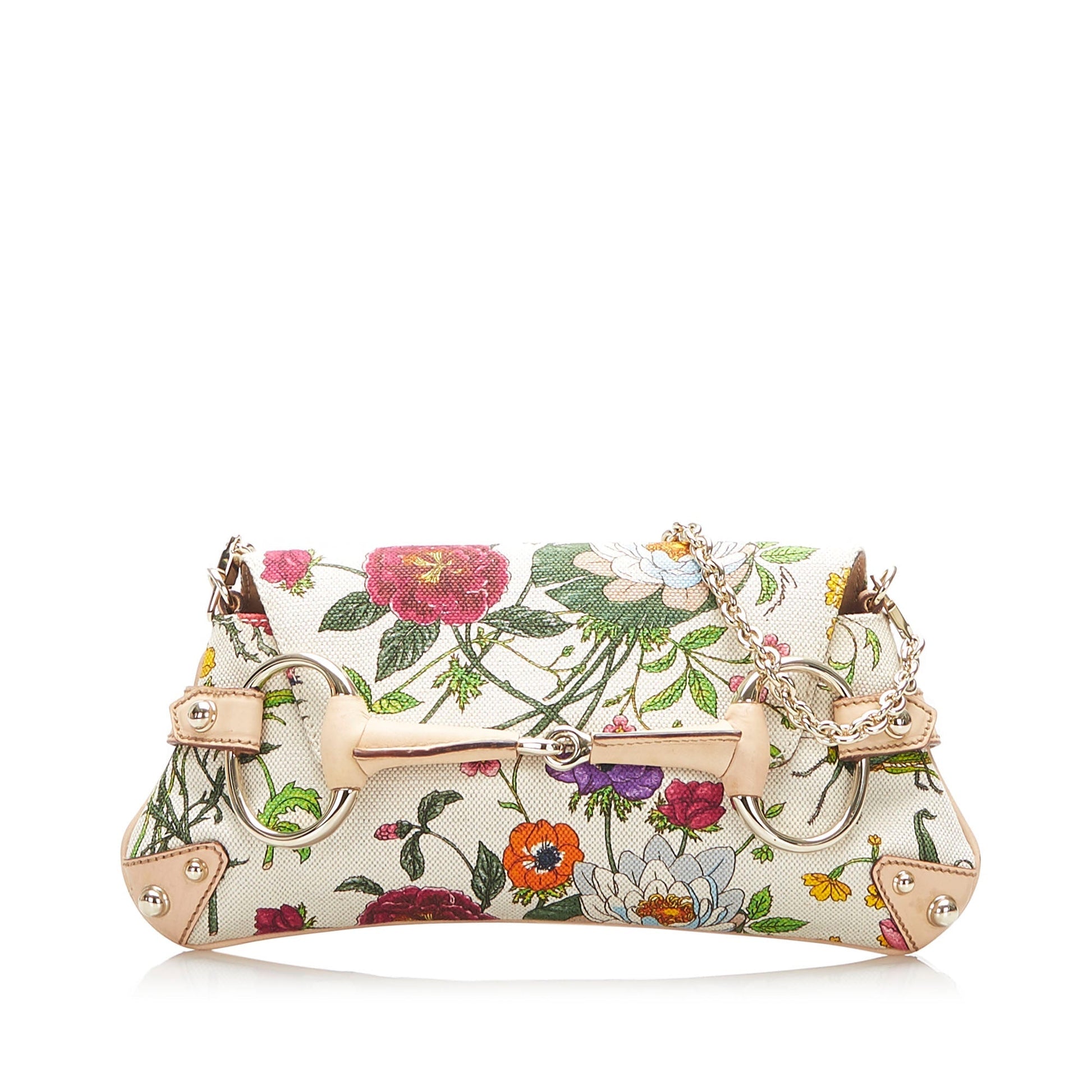 Gucci Baguette Chain Leather Shoulder Bag