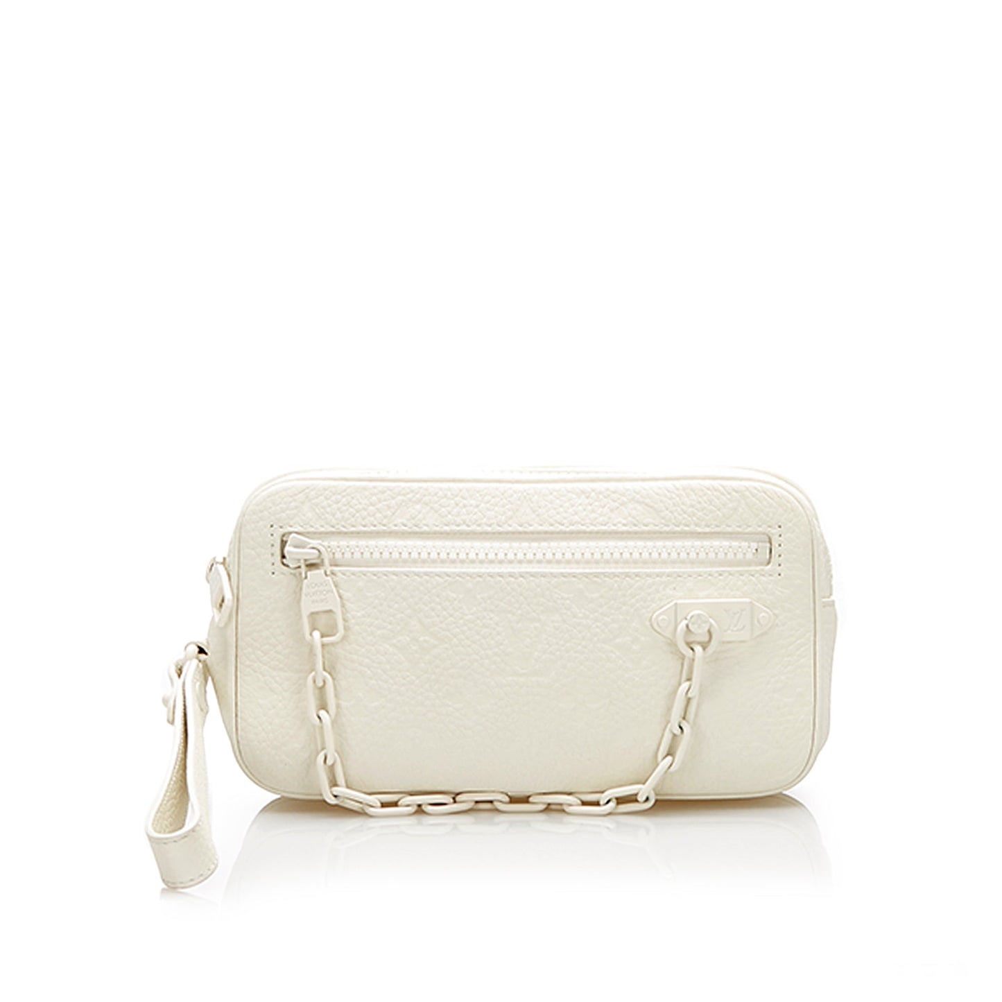 Louis-Vuitton Louis Vuitton Monogram Taurillon Volga Pochette White