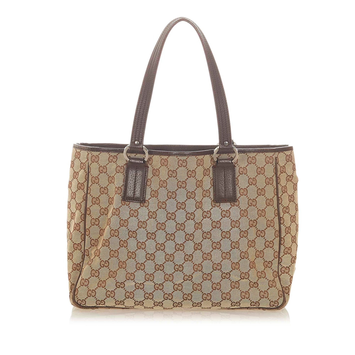 Gucci Leather Canvas Tote