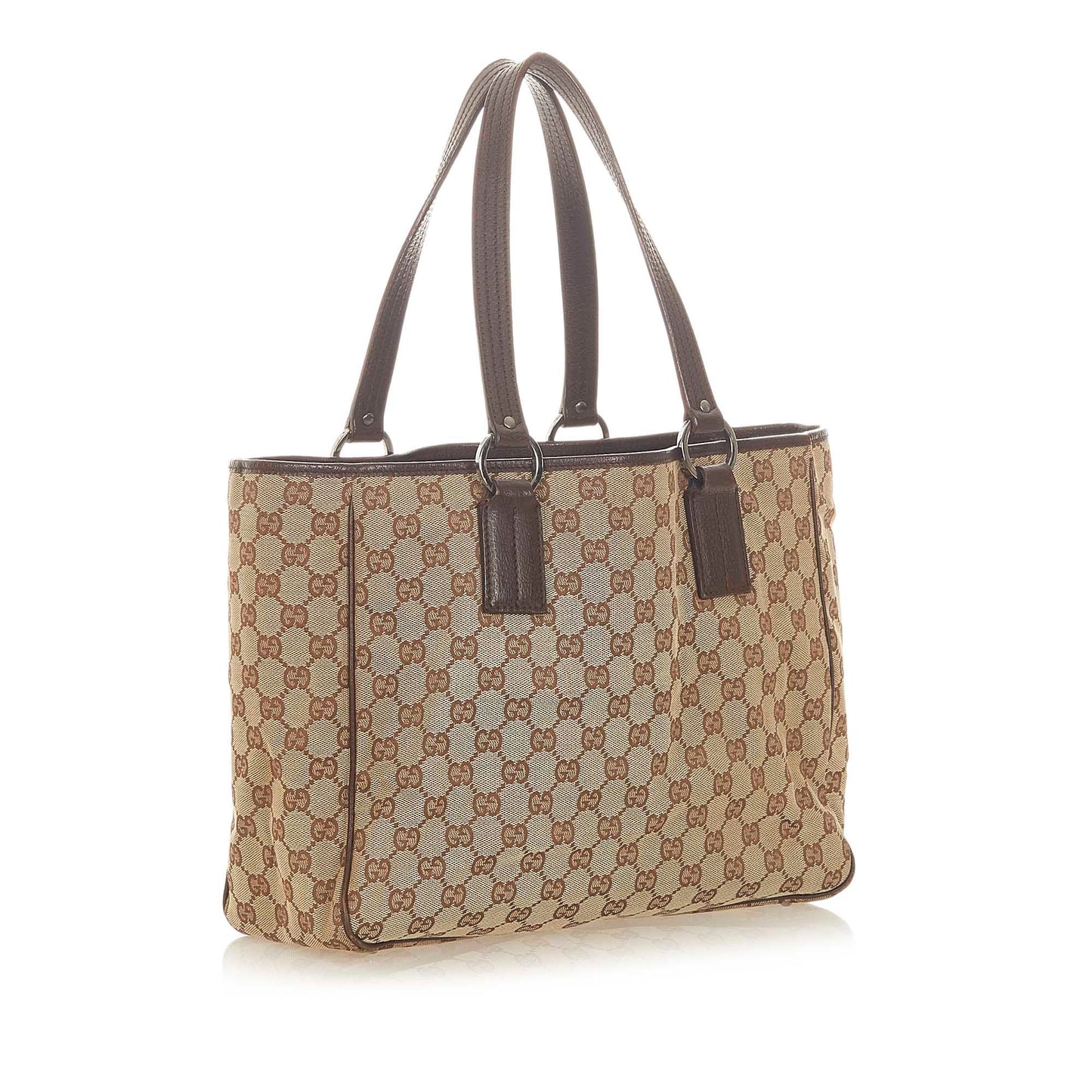 Gucci Leather Canvas Tote