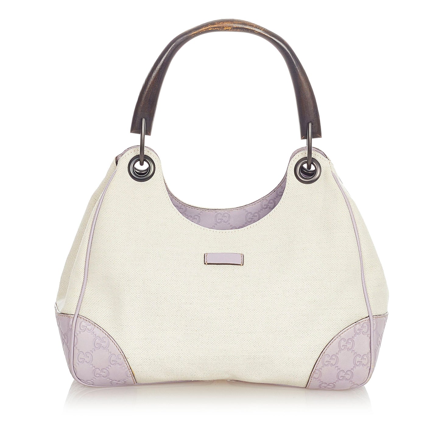 Gucci Leather Canvas Shoulder Bag
