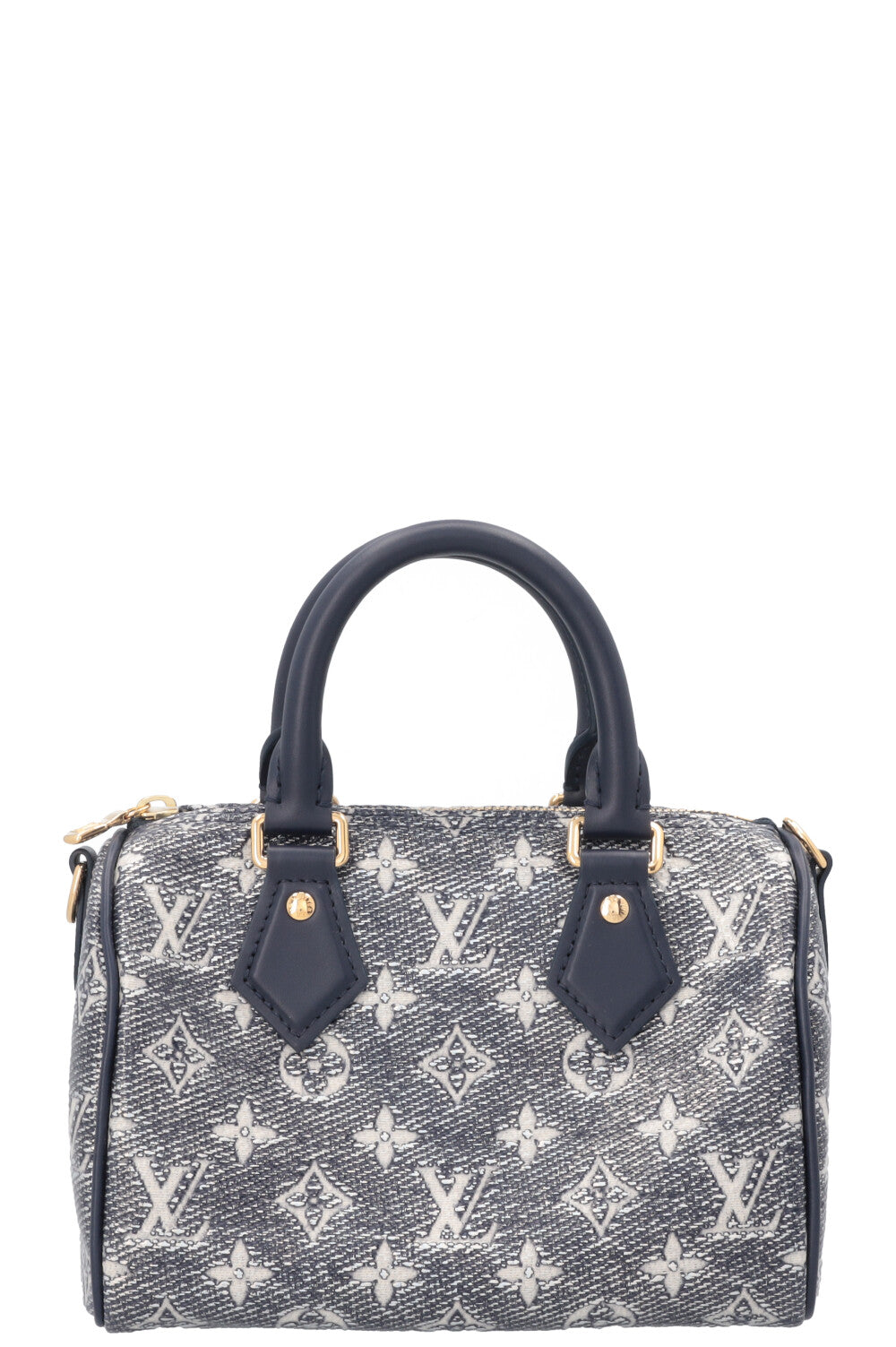 LOUIS VUITTON Speedy 20 Jacquard Canvas Navy Silver
