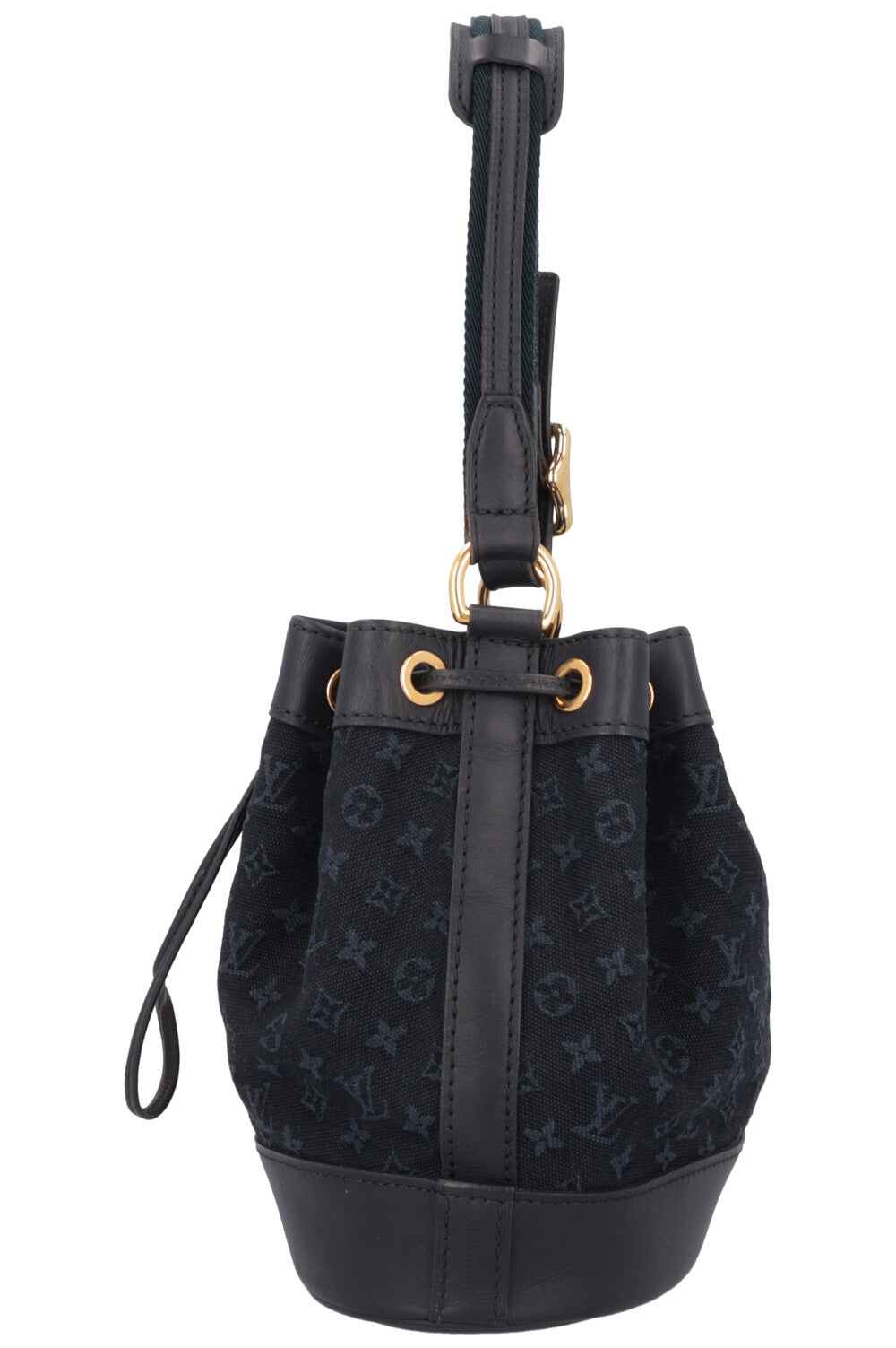 LOUIS VUITTON 2003 Noé Bucket Bag Denim Navy