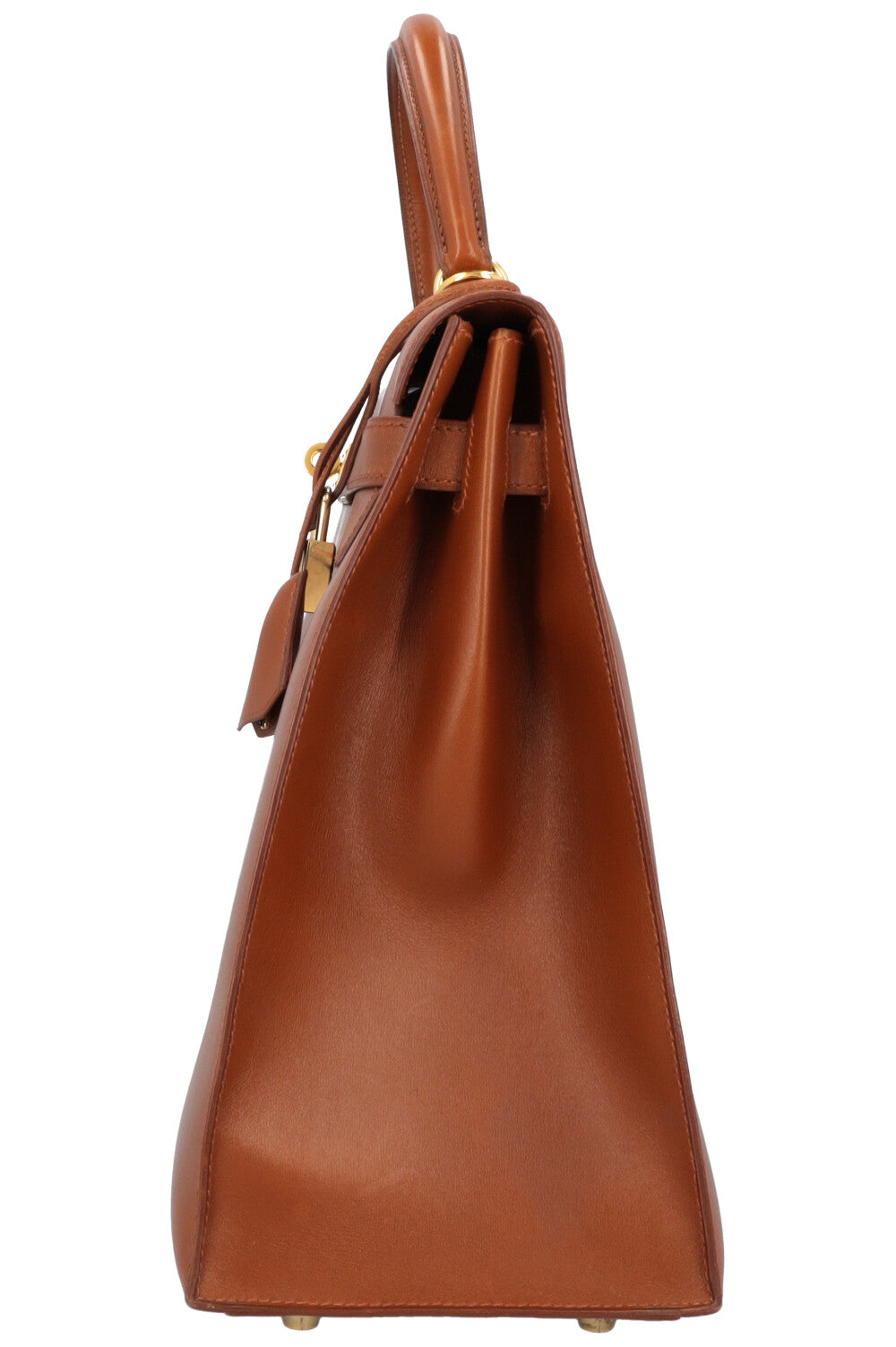 HERMES Kelly 35 Sellier Box Fauve