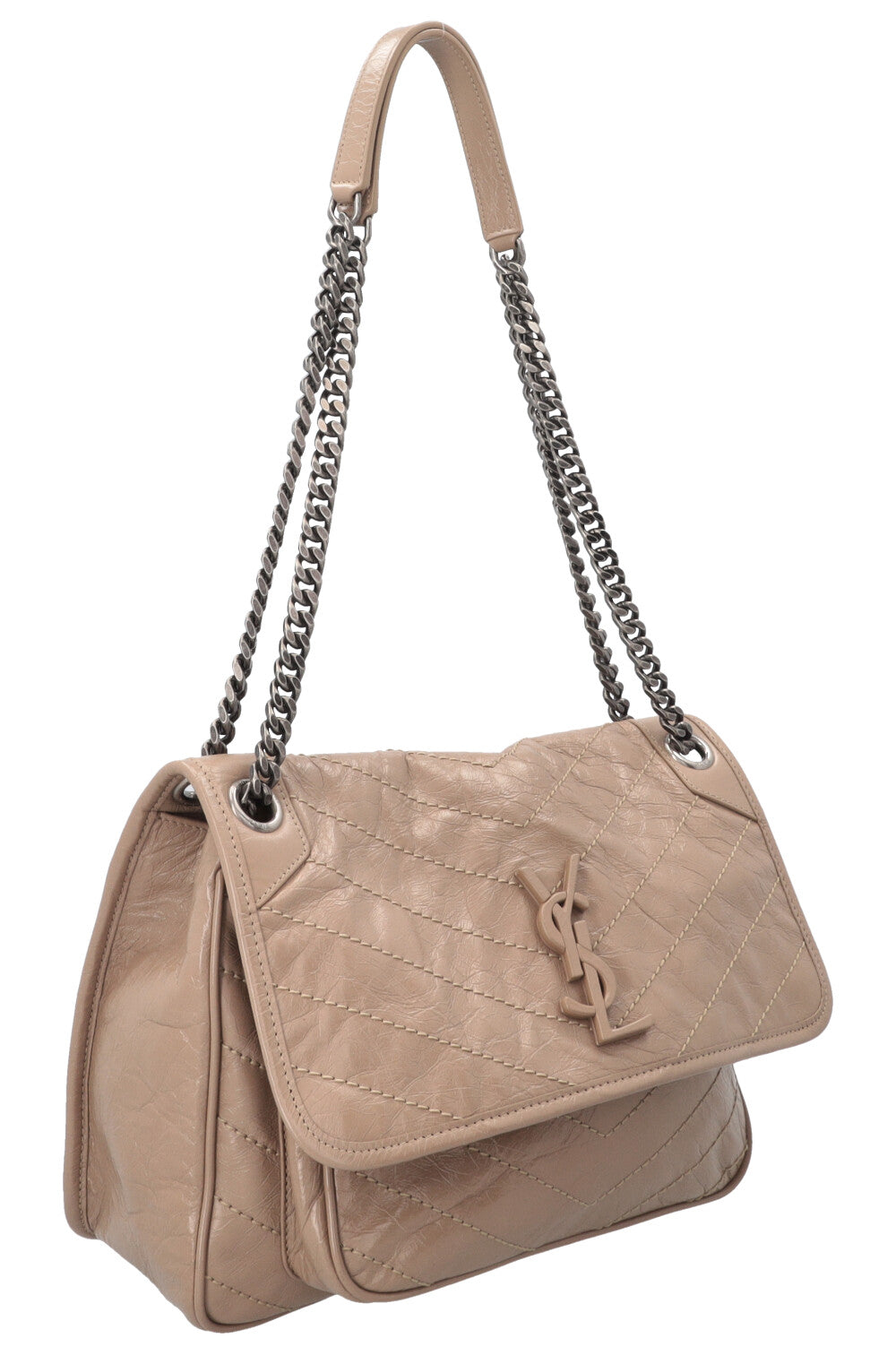 SAINT LAURENT Niki Medium Crossbody Bag Tan