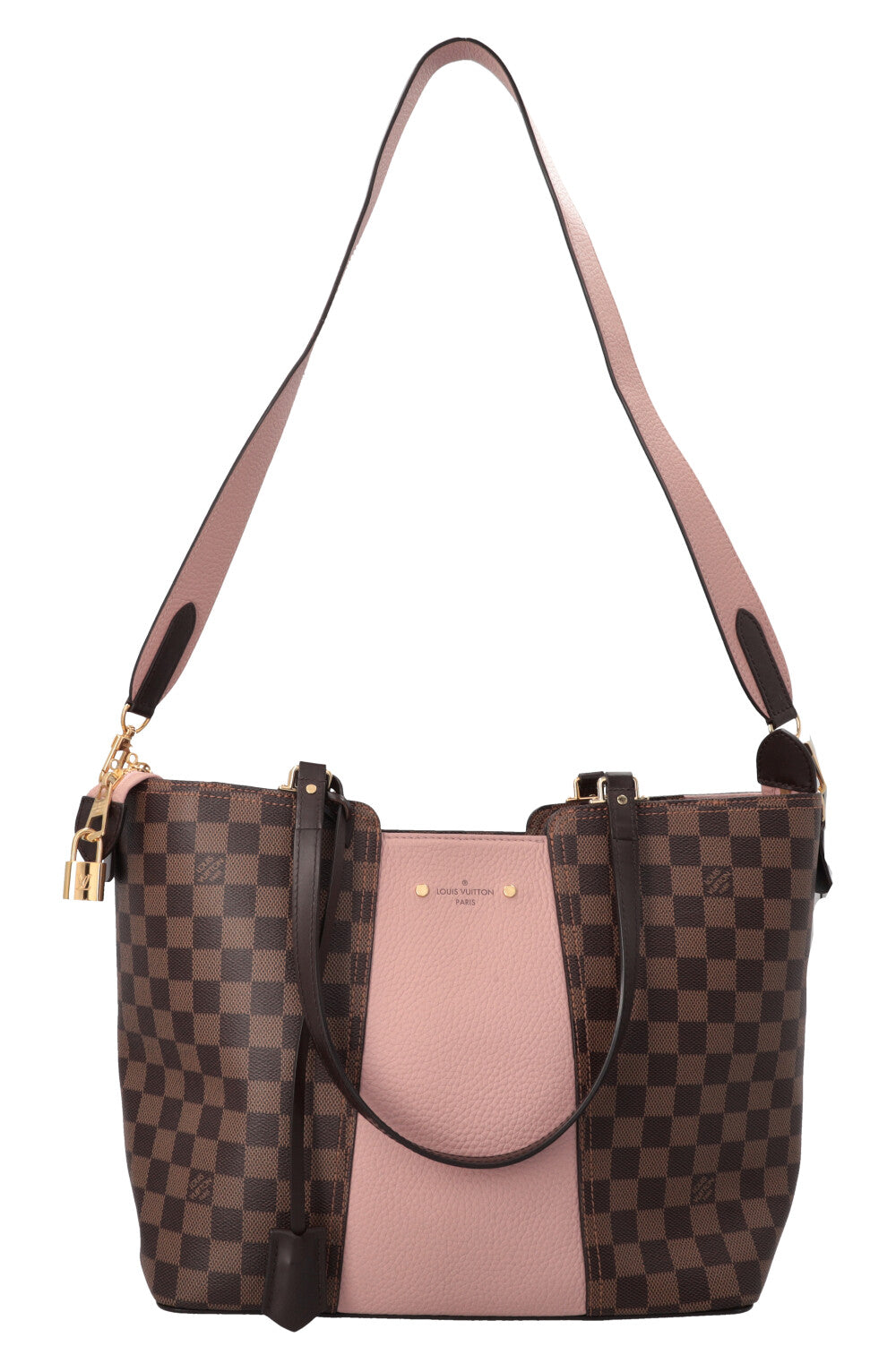 LOUIS VUITTON Jersey Bag Damier Ebene Pink