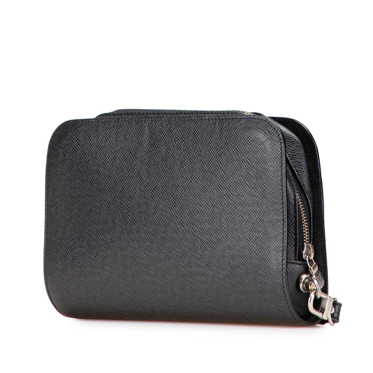 Black Louis Vuitton Taiga Baikal Clutch Bag