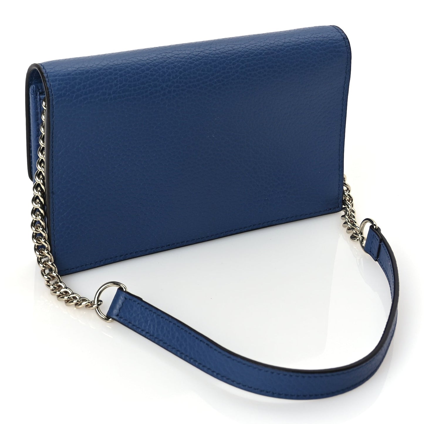 Gucci Dollar Calfskin Interlocking G Chain Wallet  Caspian