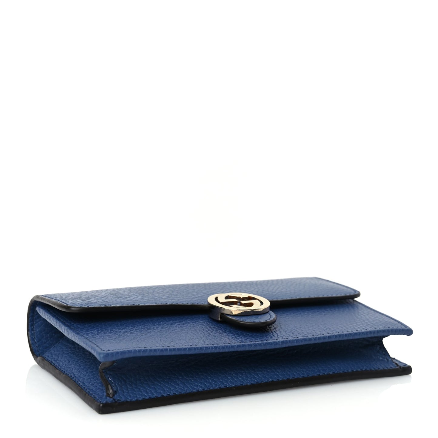 Gucci Dollar Calfskin Interlocking G Chain Wallet  Caspian
