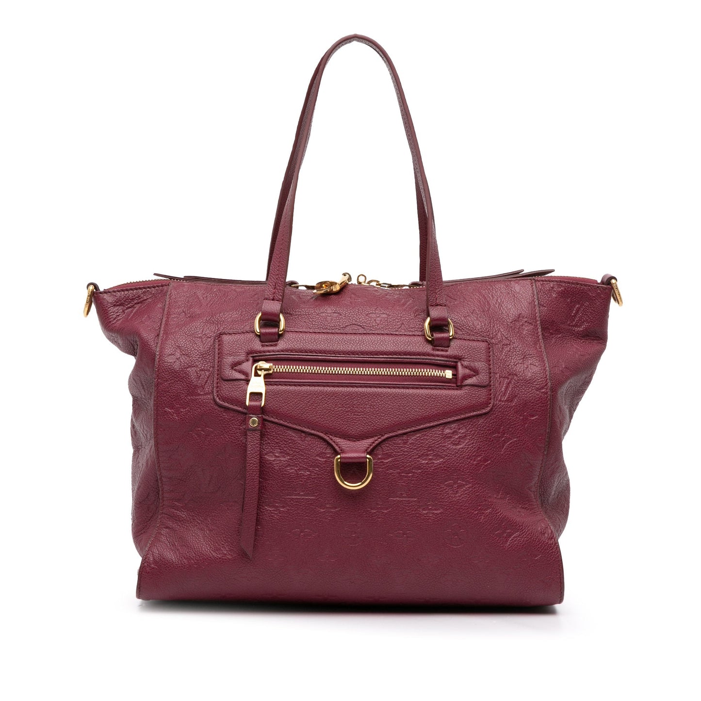 Red Louis Vuitton Monogram Empreinte Lumine PM Satchel