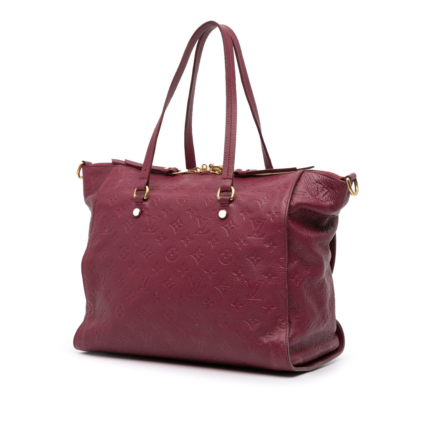 Red Louis Vuitton Monogram Empreinte Lumine PM Satchel