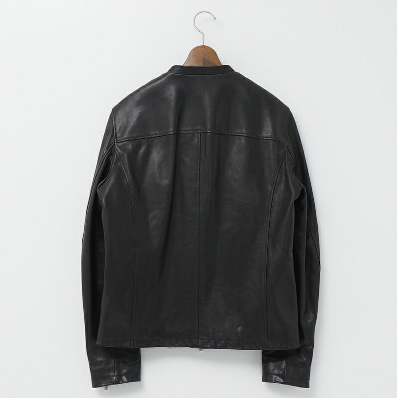 FENDI Jacket FPG357 7HP Leather: Cowhide / Lining: 91% nylon, 9% polyurethane / Embroidery: Plastic black mens 48