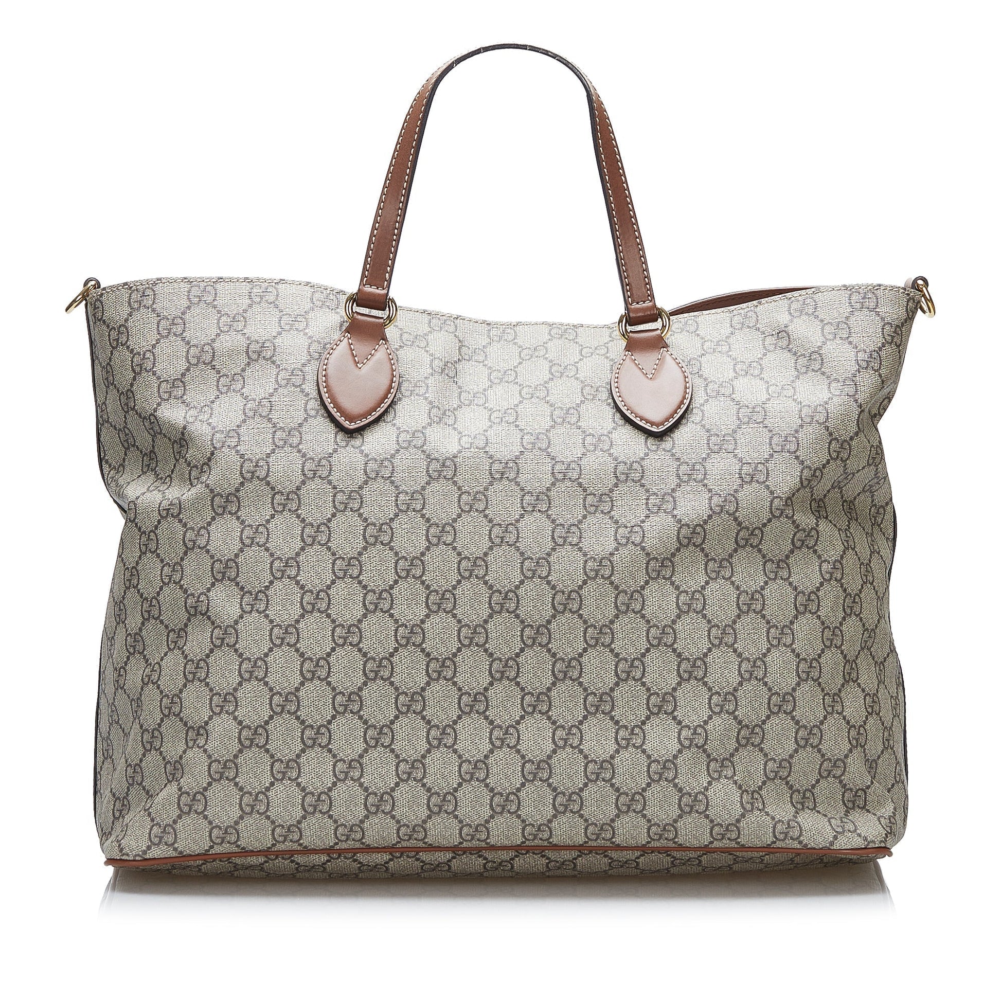 Gucci GG Supreme Leather Canvas Satchel Style 1