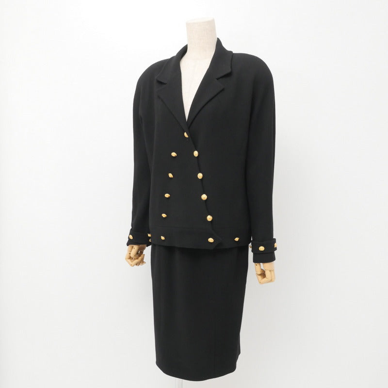 CHANEL suit wool black 20831 40