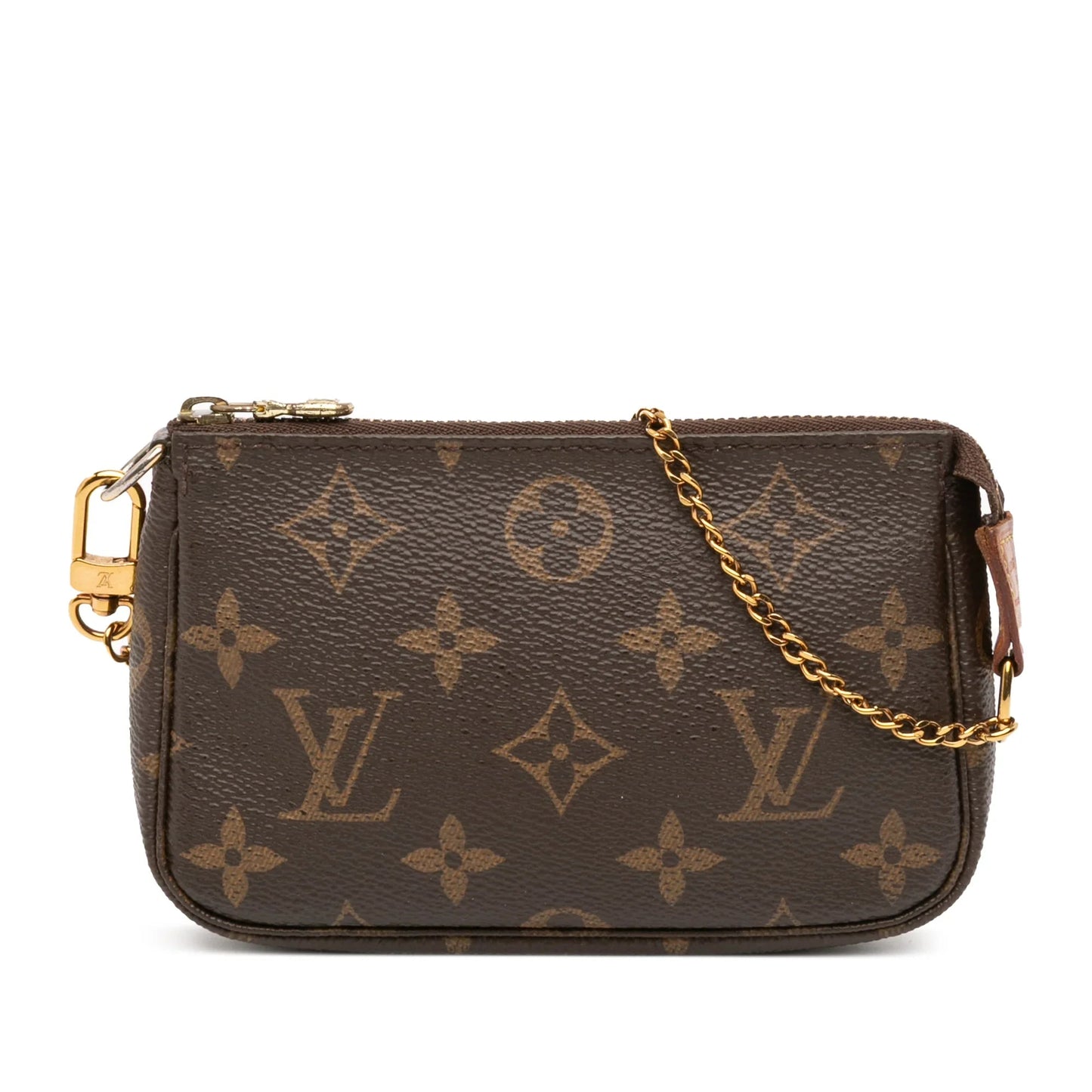 Brown Louis Vuitton Monogram Mini Pochette Accessoires Handbag