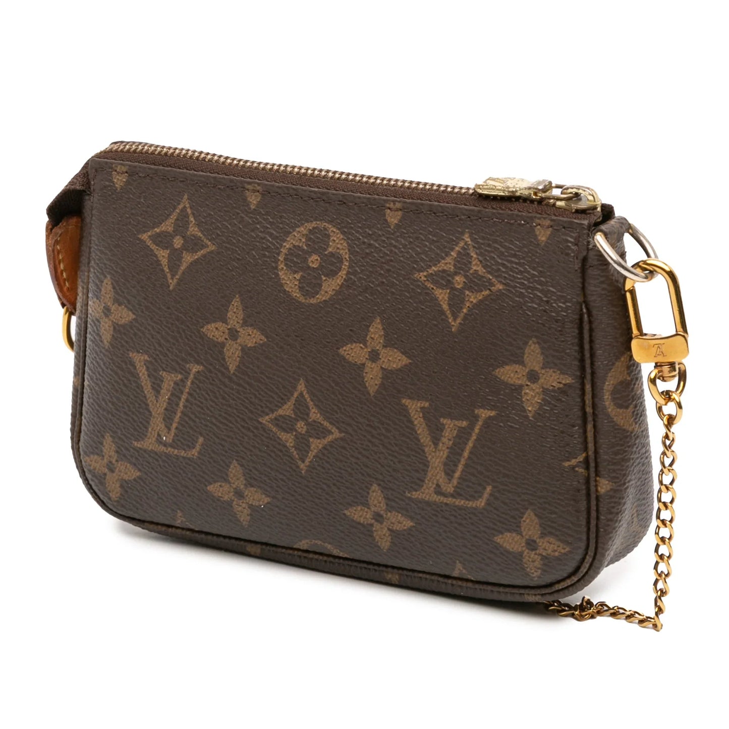 Brown Louis Vuitton Monogram Mini Pochette Accessoires Handbag
