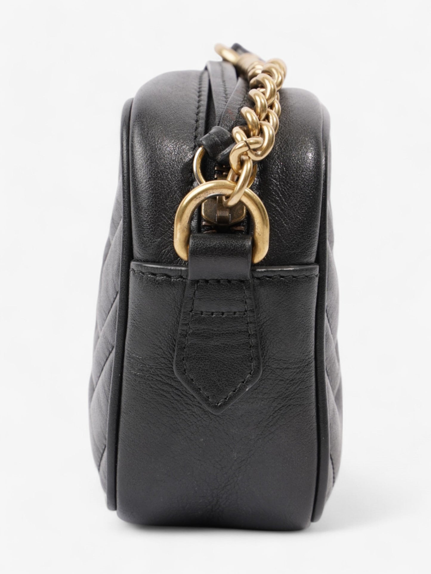 Gucci GG Marmont Black Matelasse Leather Mini