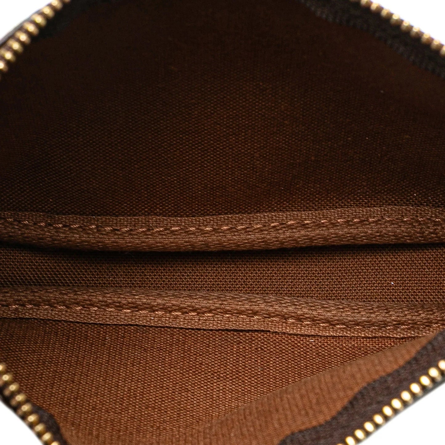 Brown Louis Vuitton Monogram Mini Pochette Accessoires Handbag