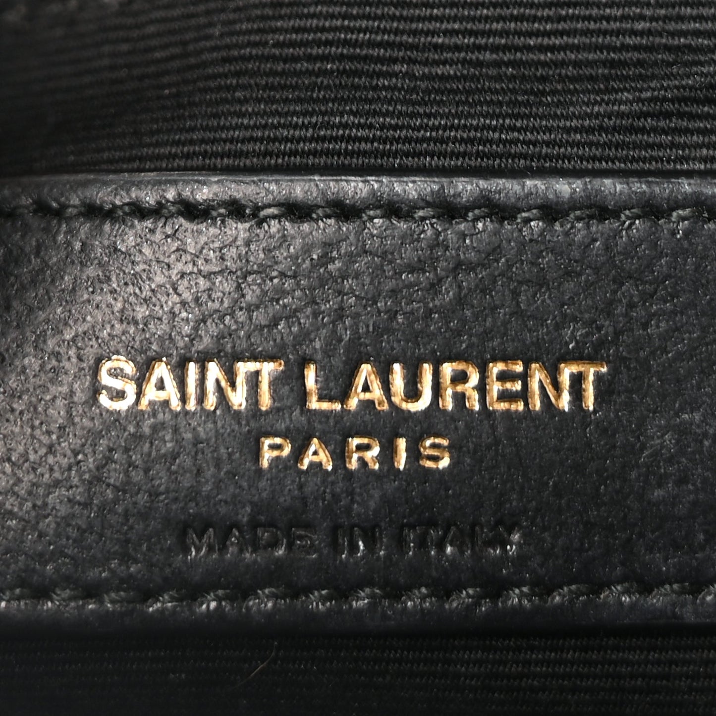 Saint Laurent Calfskin Matelasse Monogram Lou Camera Bag  Black