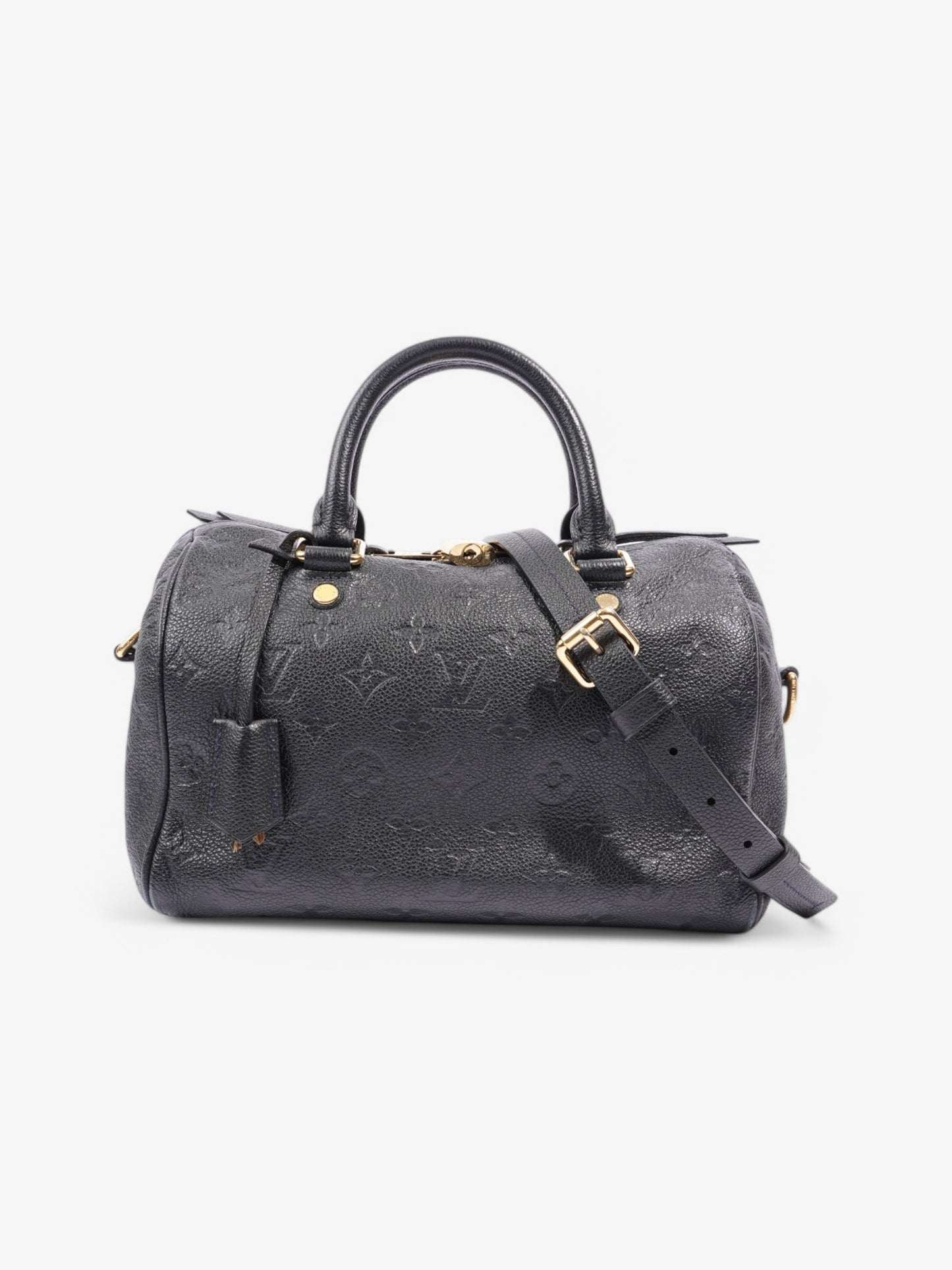 Louis Vuitton Speedy Bandouliere Black Empreinte Leather 25