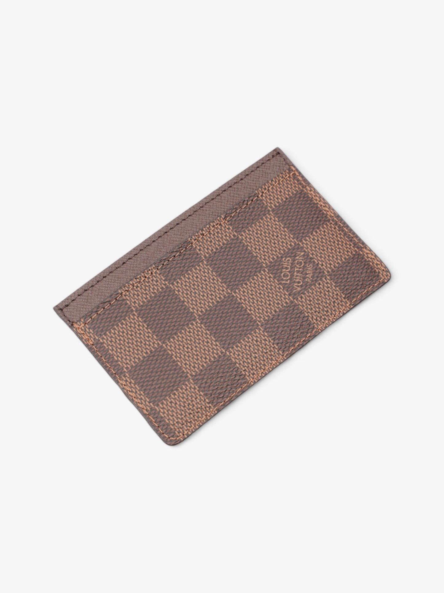 Louis Vuitton Card Holder Damier Ebene Coated Canvas