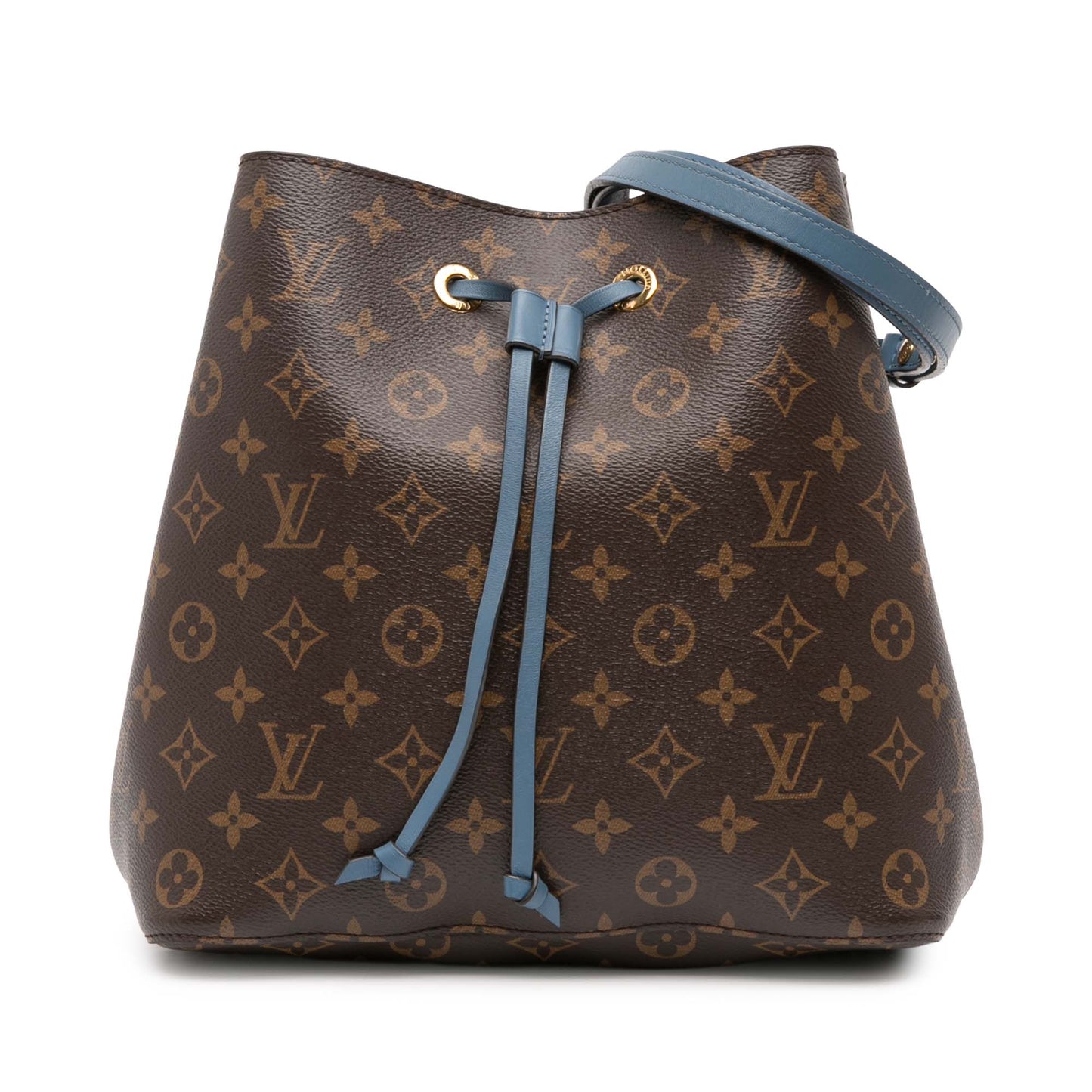 Brown Louis Vuitton Monogram Neonoe MM Bucket Bag