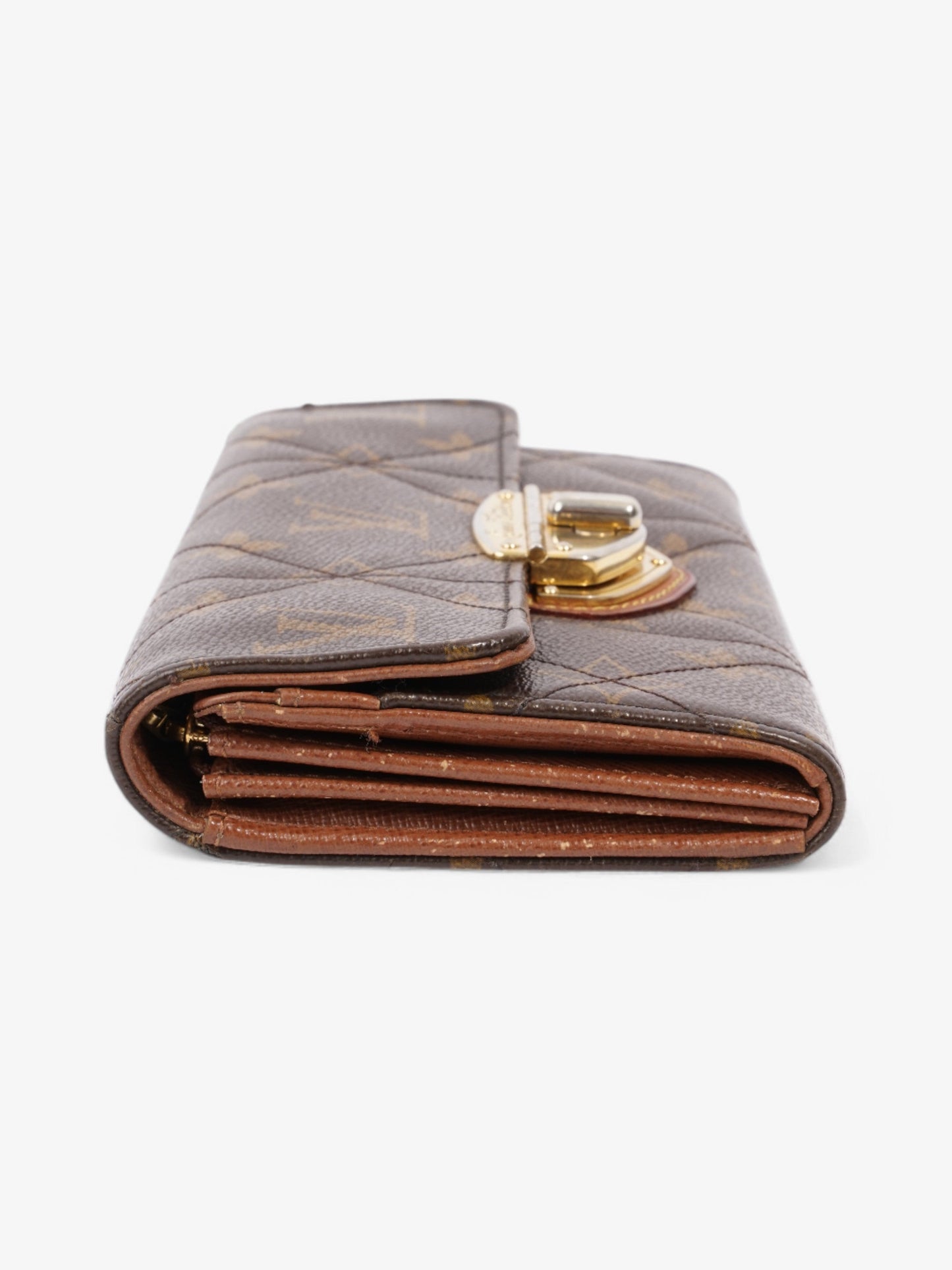 Louis Vuitton Sarah Wallet Monogram / Gold Coated Canvas