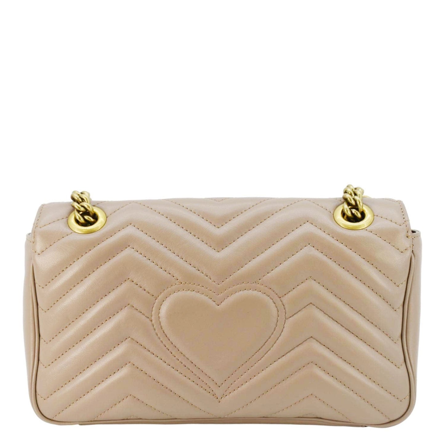 GUCCI GG Marmont Small Diagonal Matelasse Leather Crossbody Bag Porcelain Rose 443497