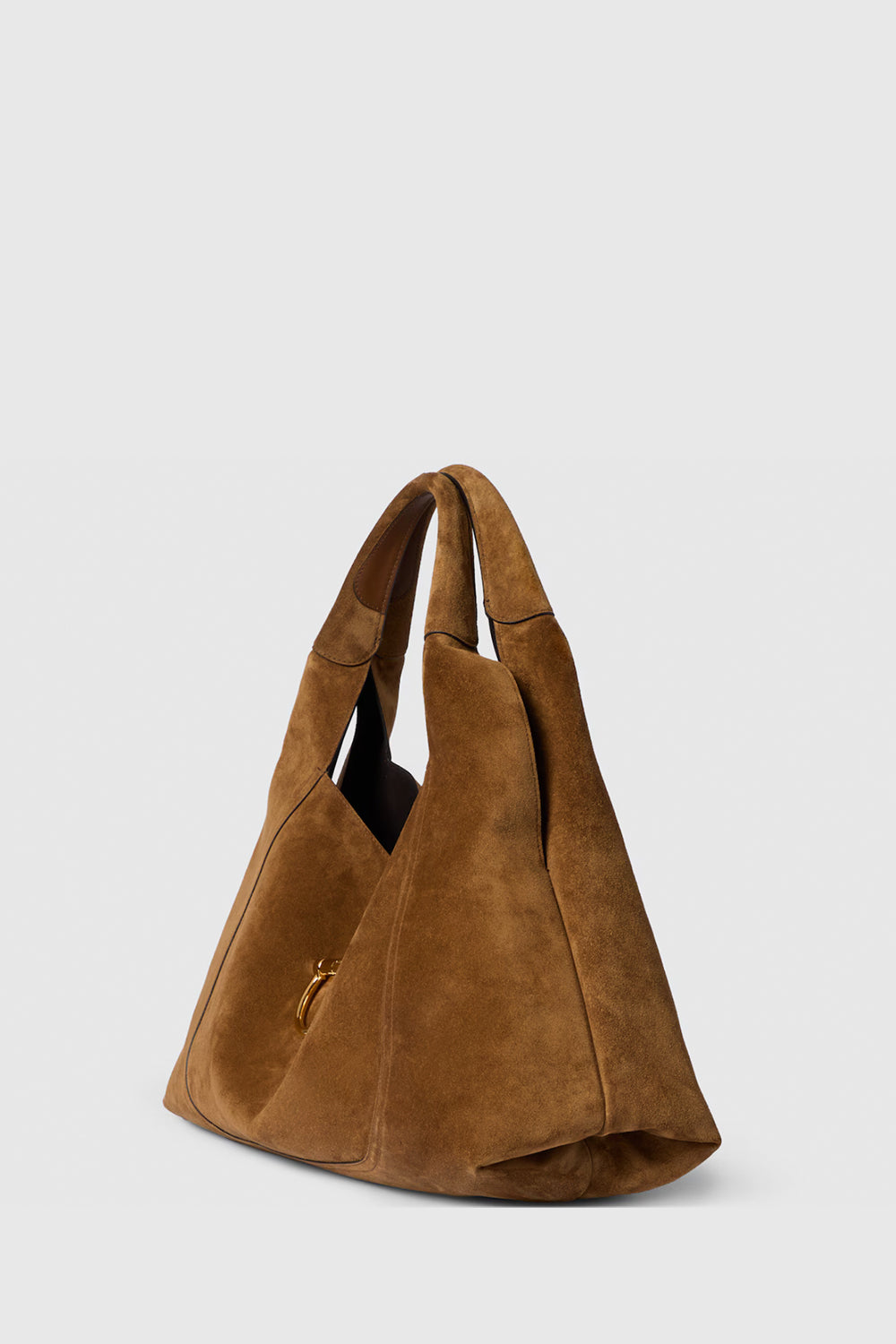 Gucci Softbit Maxi Shoulder Bag In Suede