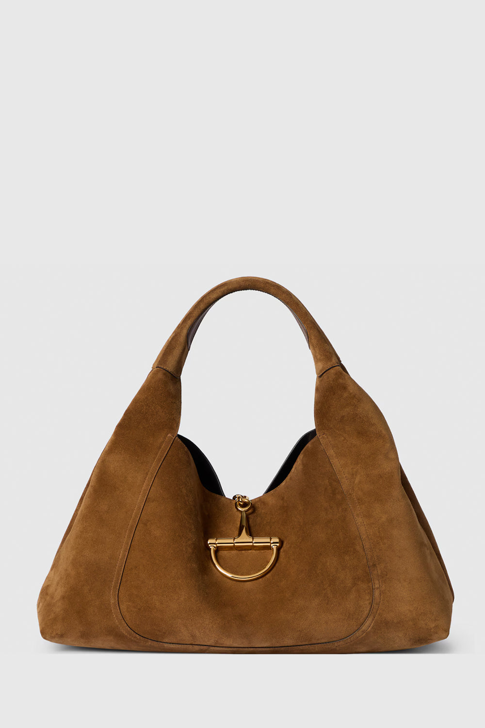 Gucci Softbit Maxi Shoulder Bag In Suede