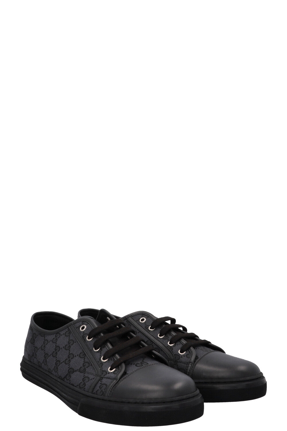 GUCCI Supreme Low Top Sneakers Canvas Black