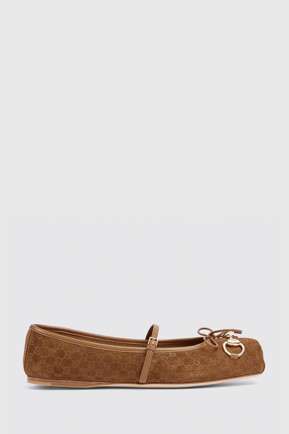 Women's Gucci Horsebit Ballet Flat In Suede