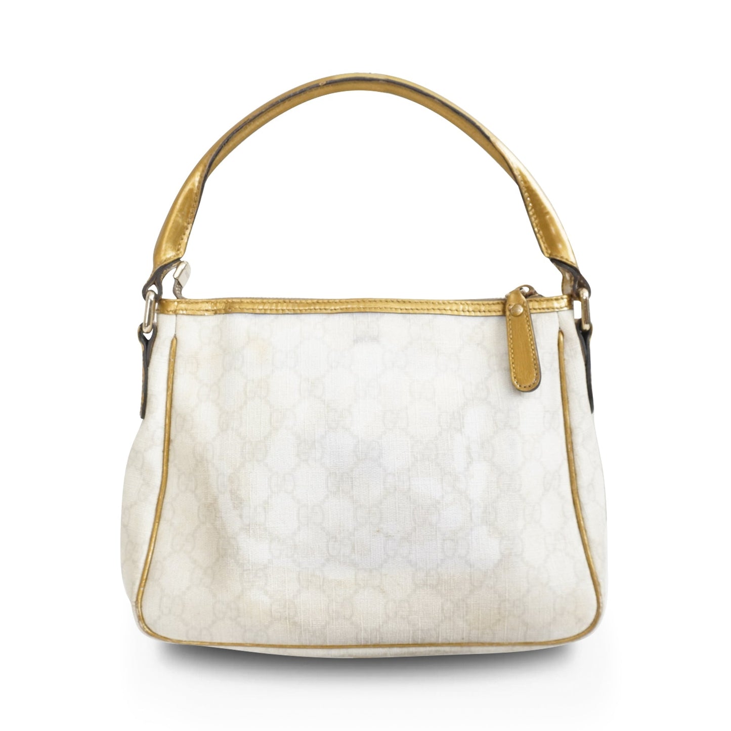 Gucci Lou Monogram Canvas Top Handle Shoulder Bag